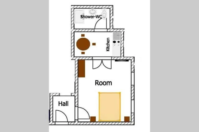 Floor plan in Váci Street Downtown Apartments