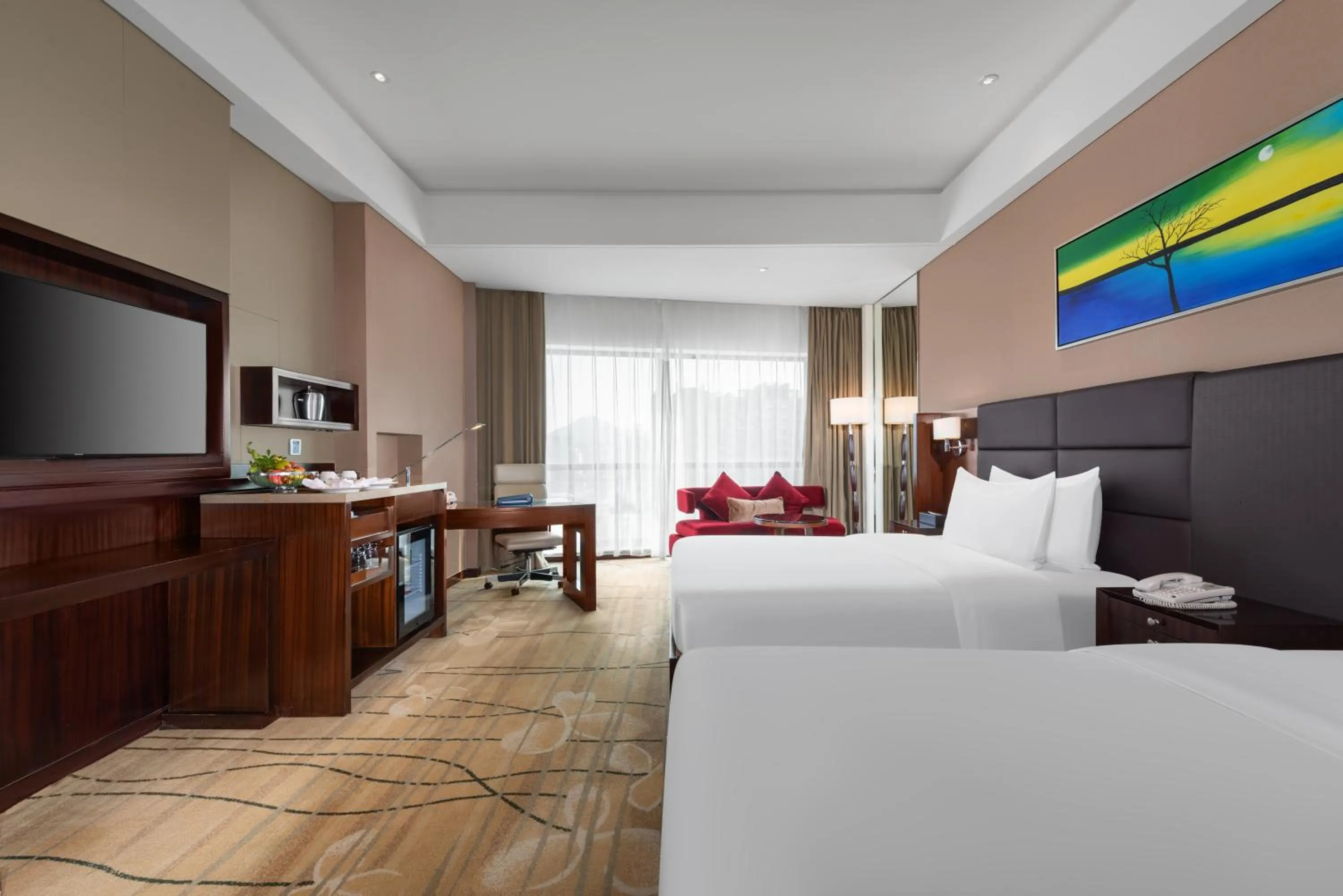 Bedroom, Bed in Wyndham Putian Downtown