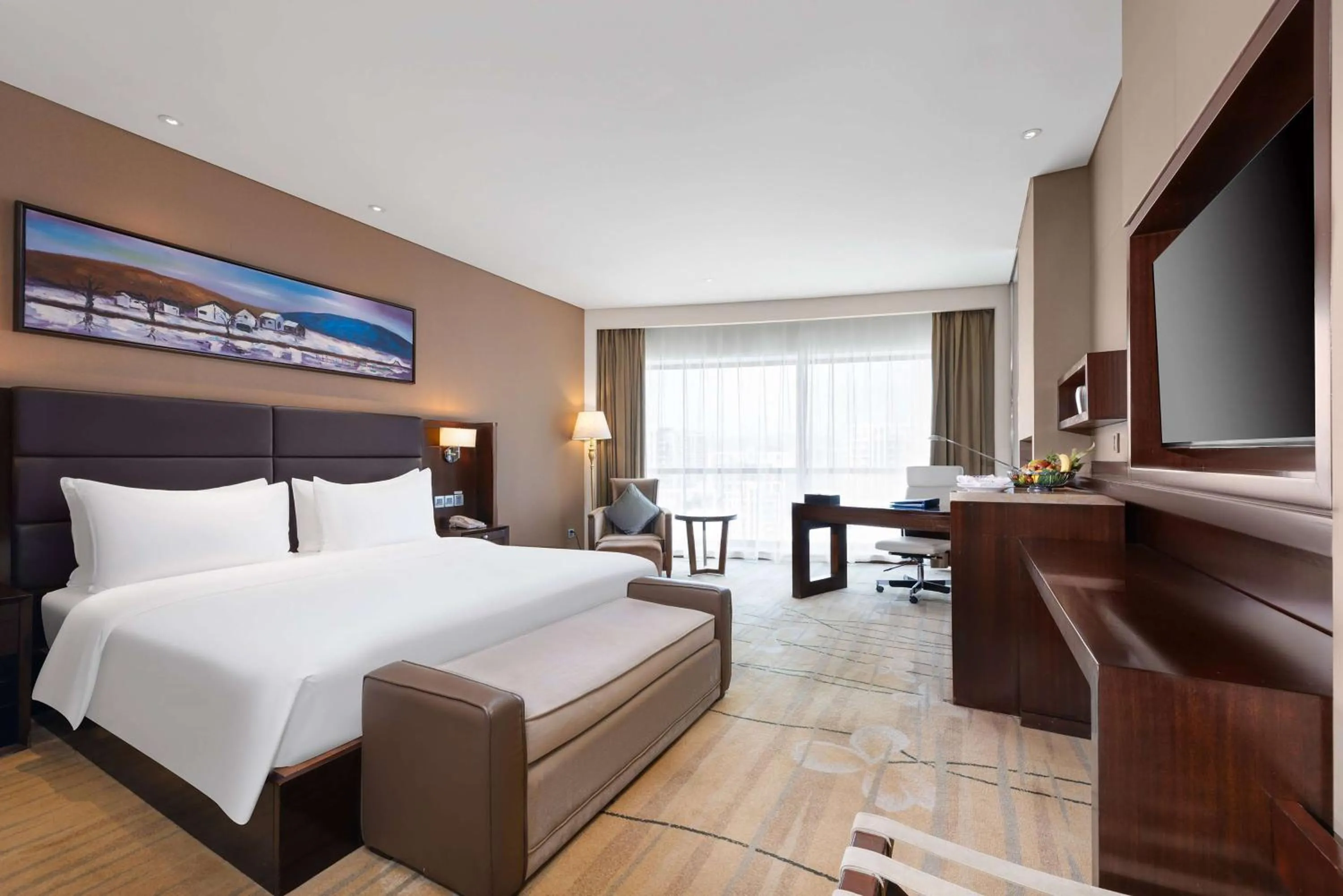 Photo of the whole room, Bed in Wyndham Putian Downtown