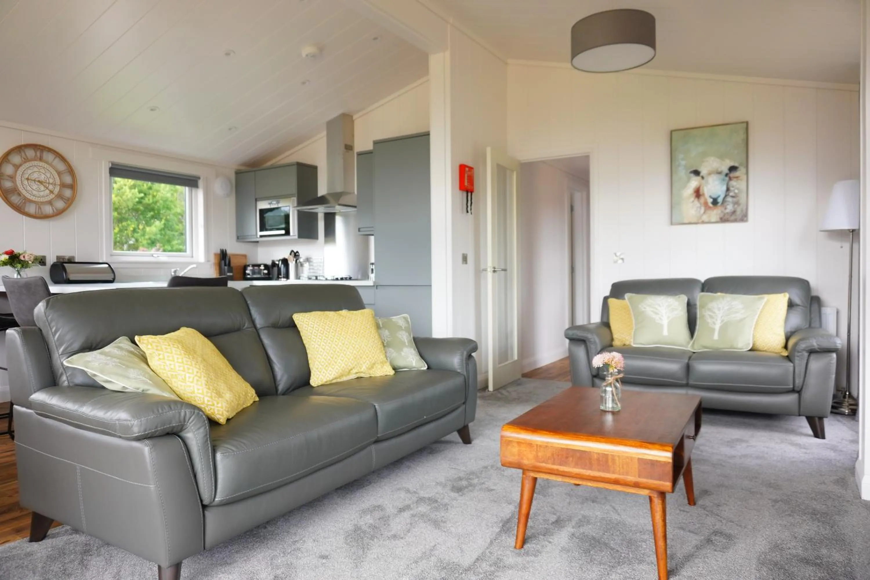 Living room in Linwater Caravan Park - Luxury Lodges and Static Caravans near Edinburgh