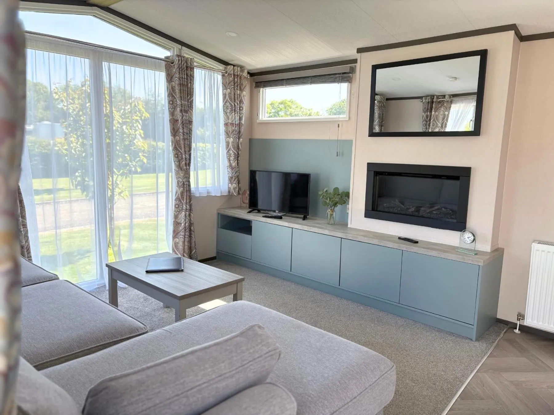 Living room in Linwater Caravan Park - Luxury Lodges and Static Caravans near Edinburgh