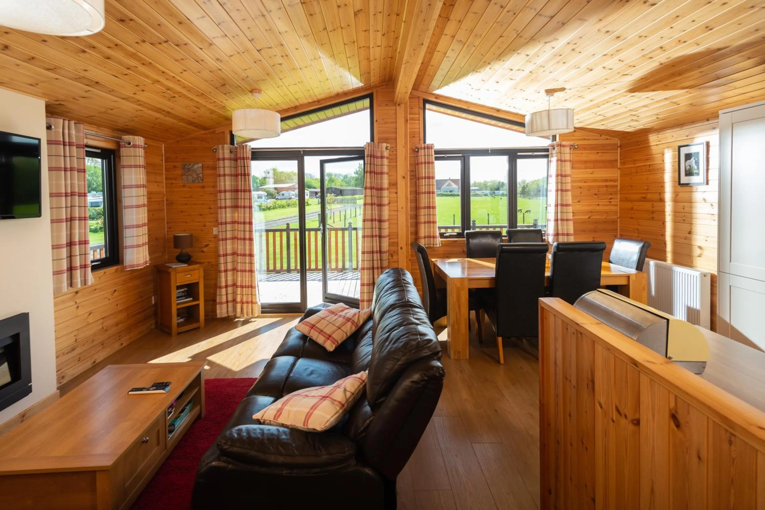 Living room in Linwater Caravan Park - Luxury Lodges and Static Caravans near Edinburgh
