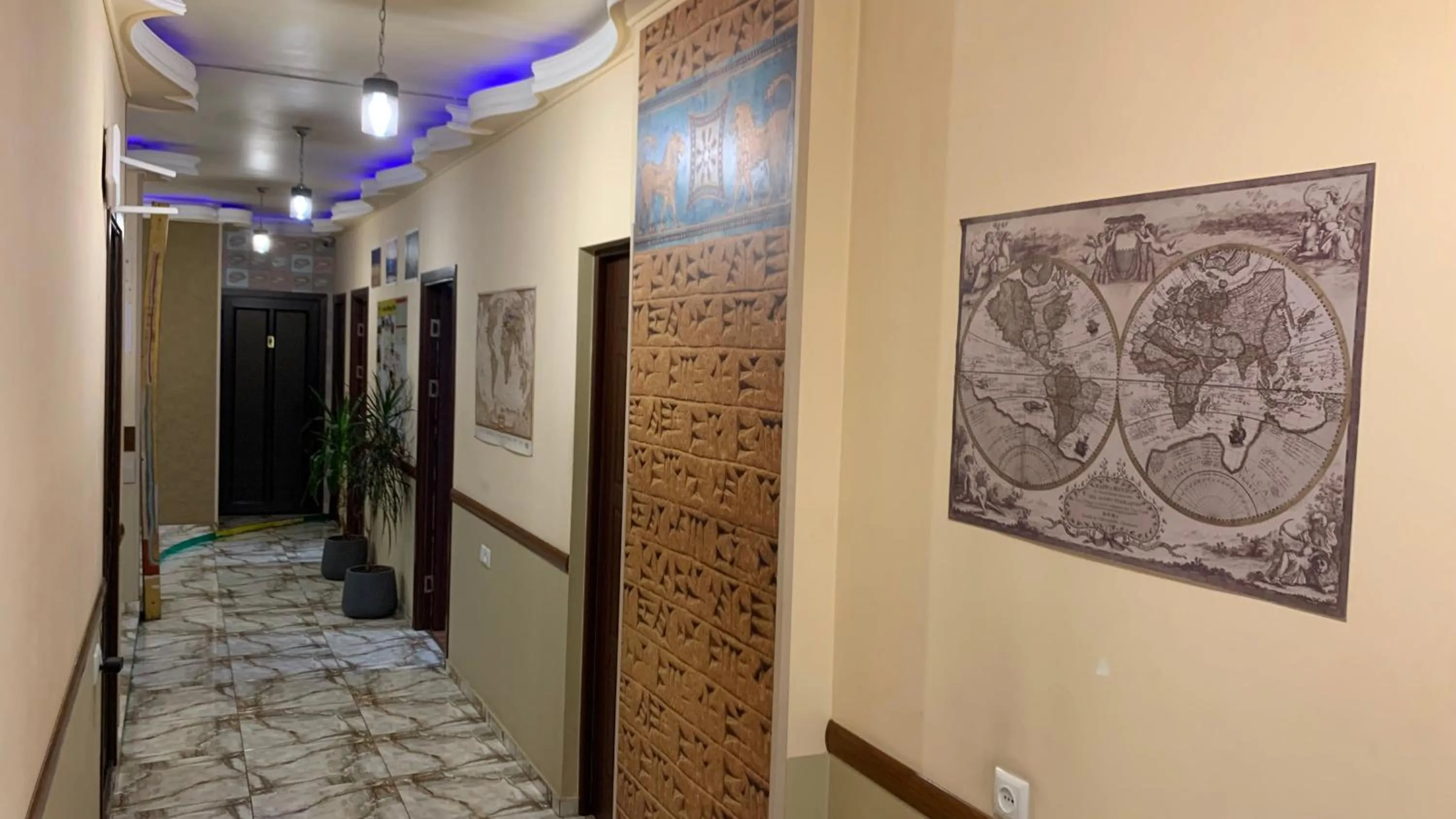 Decorative detail in Arm Hostel