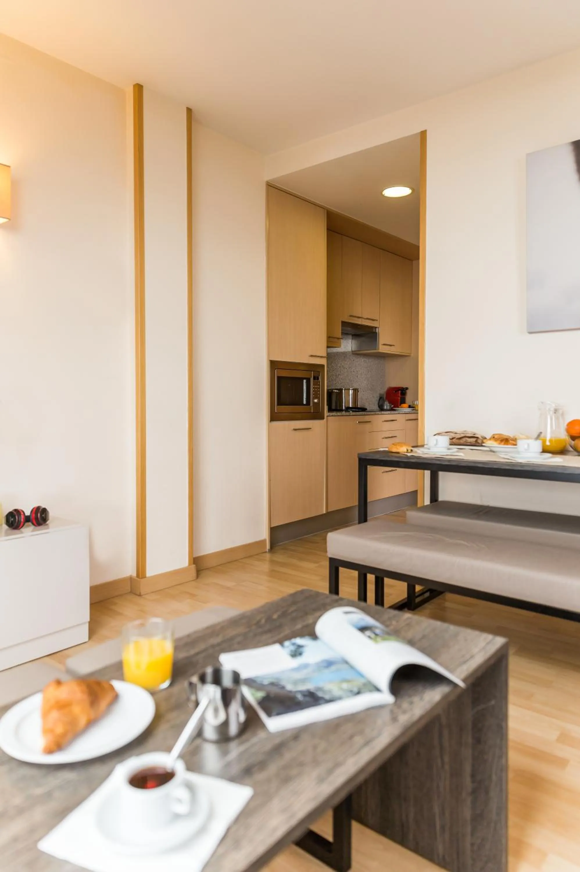 Kitchen or kitchenette in Pierre & Vacances Pas de la Casa Princesa