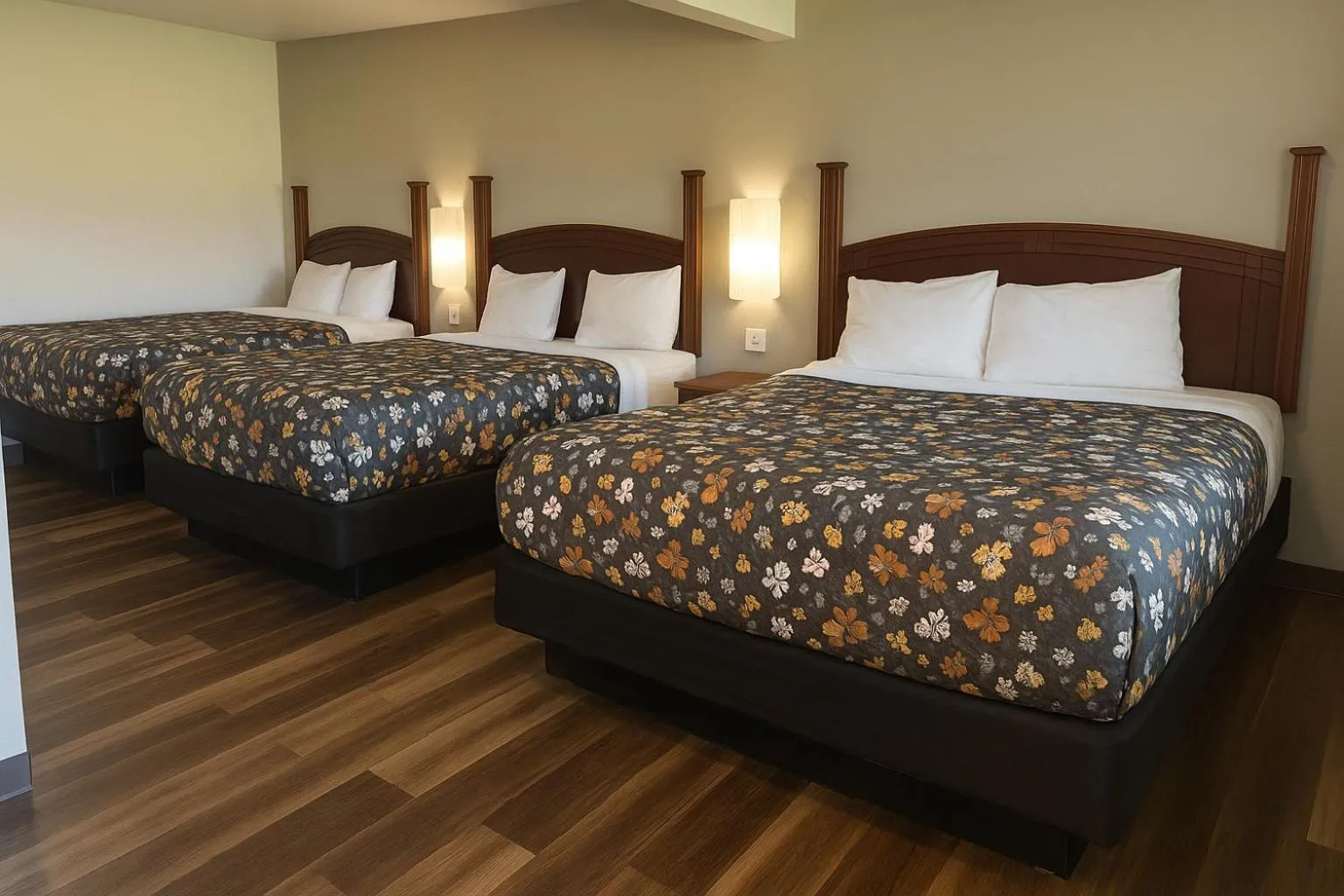 Bed in American Inn & Suites