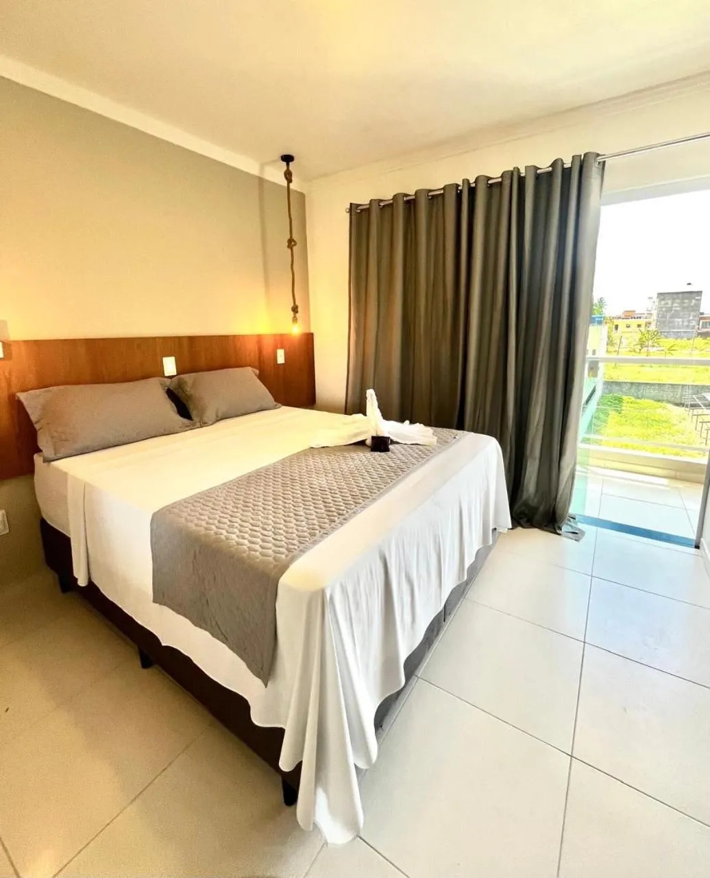 Bed in Pousada Concha Dourada