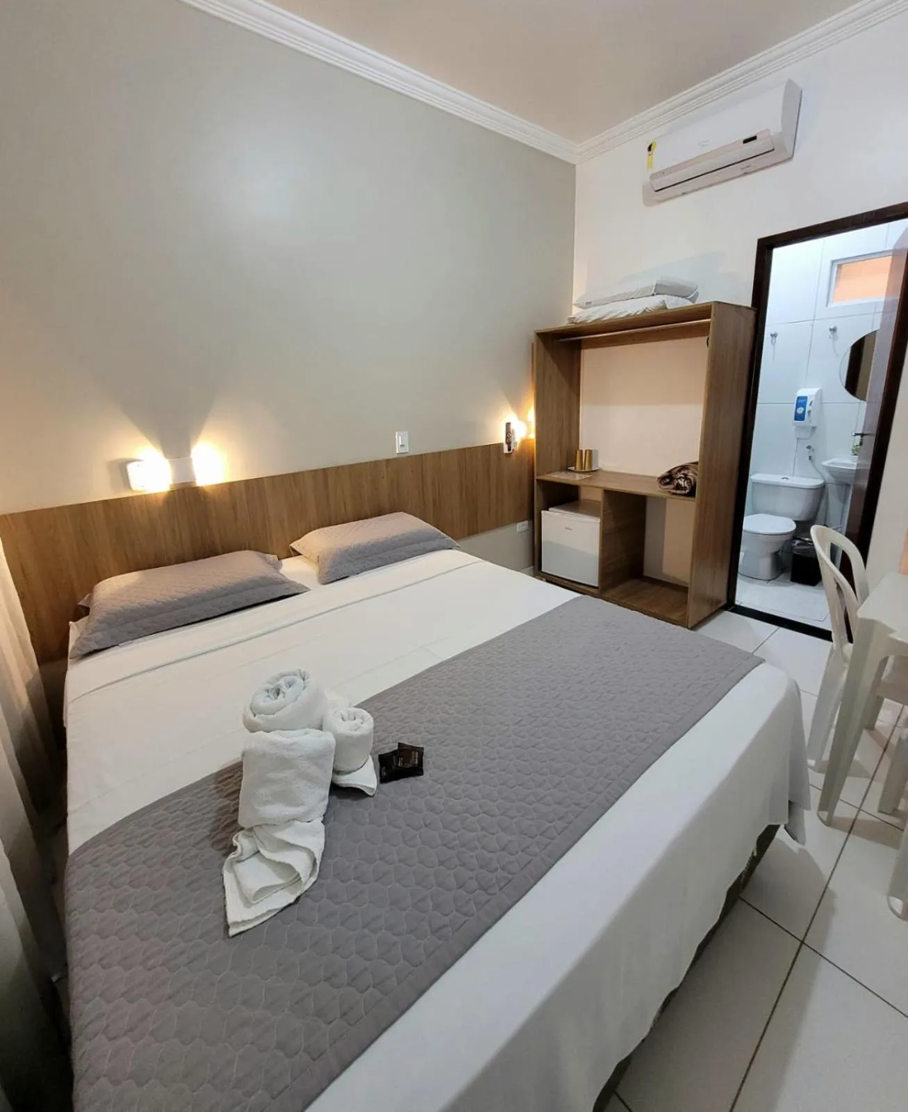 Bed in Pousada Concha Dourada