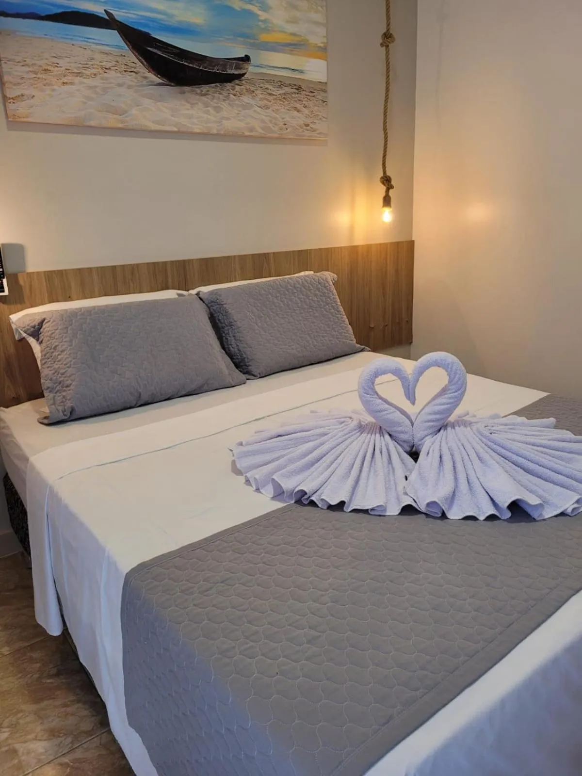 Bed in Pousada Concha Dourada