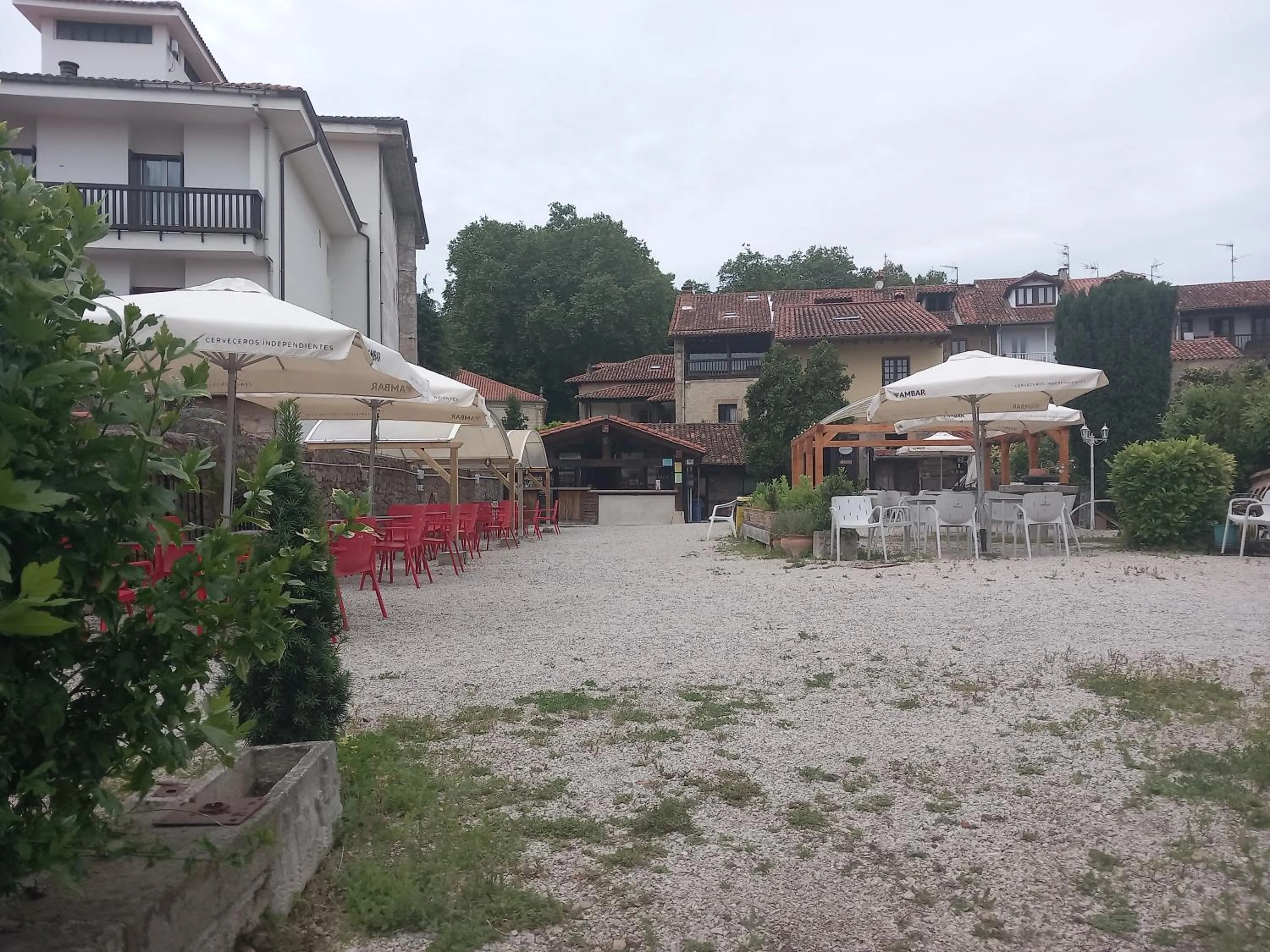 Balcony/Terrace in Albergue Gándara