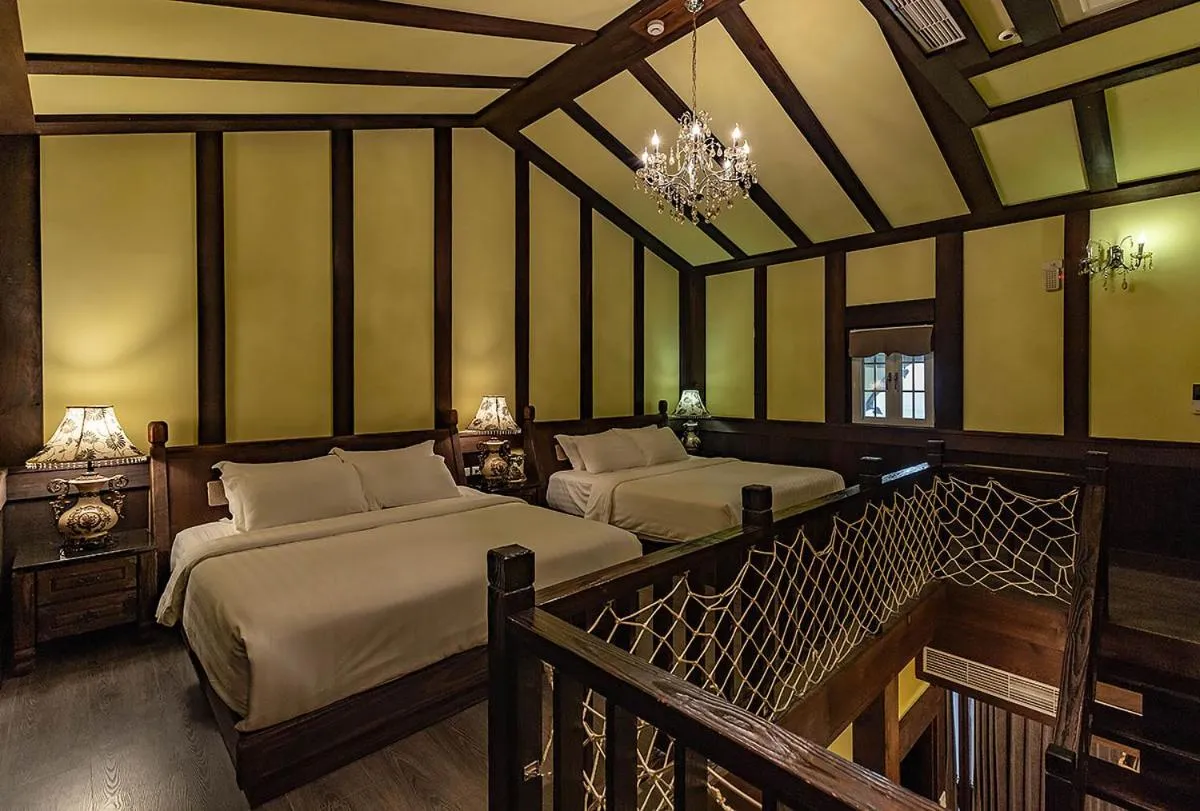 Bed in Tudor Villa
