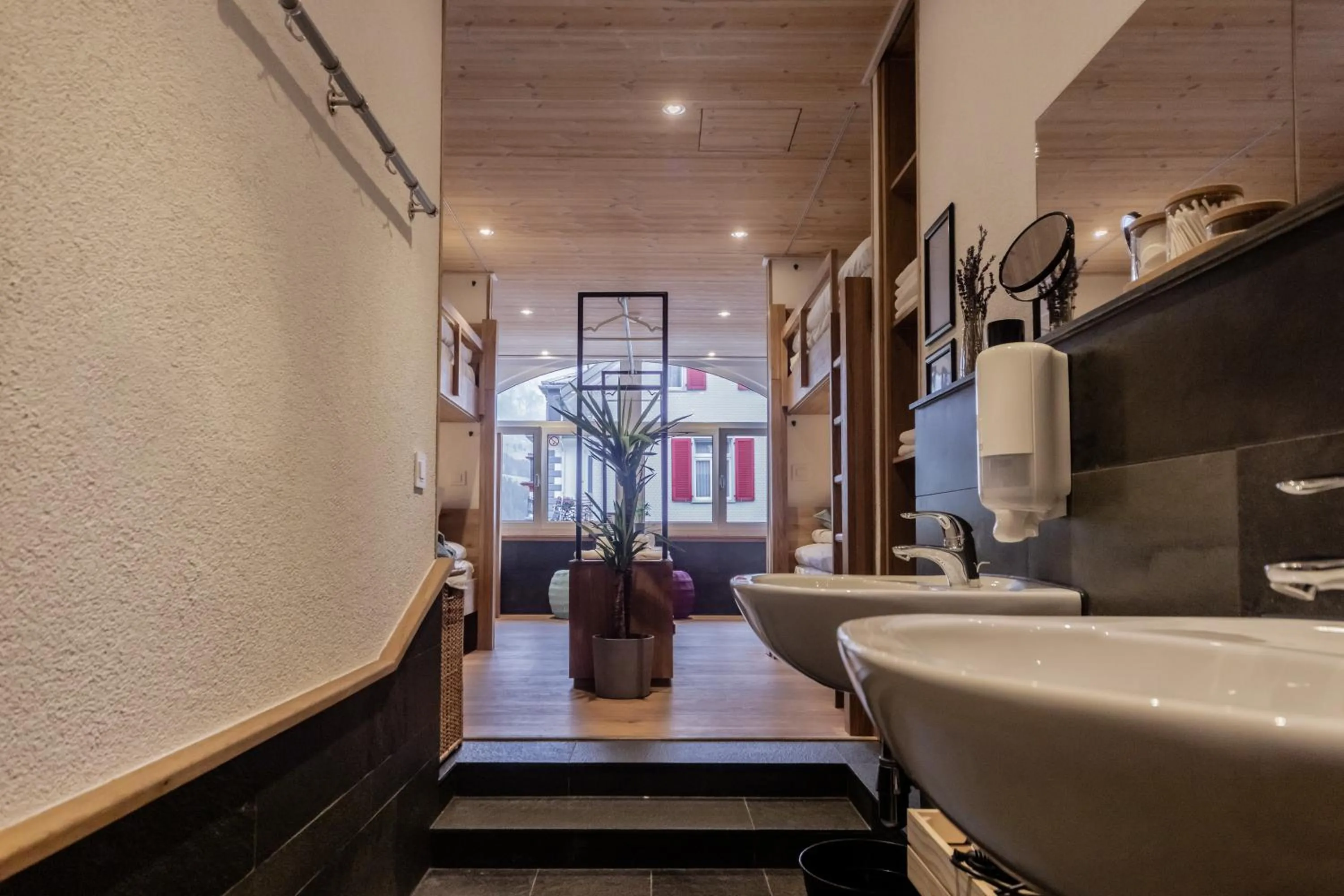 Bathroom in GRAND your home with common kitchens with self check-in