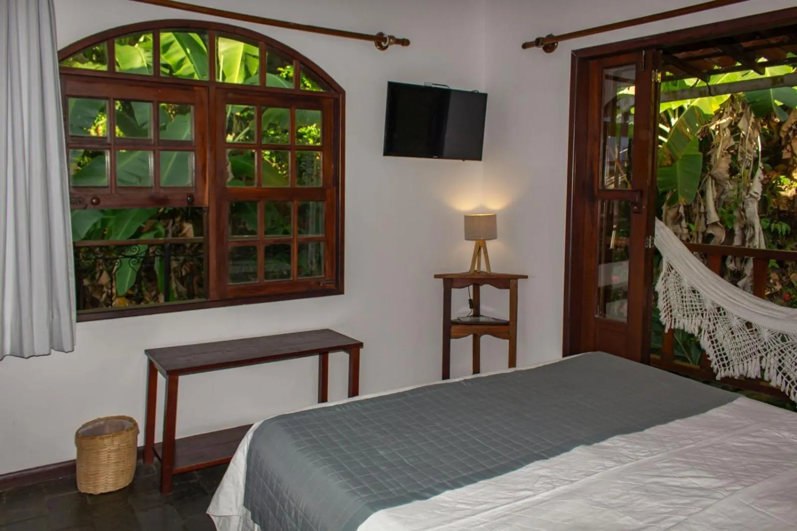 Bed in Pousada Natureza