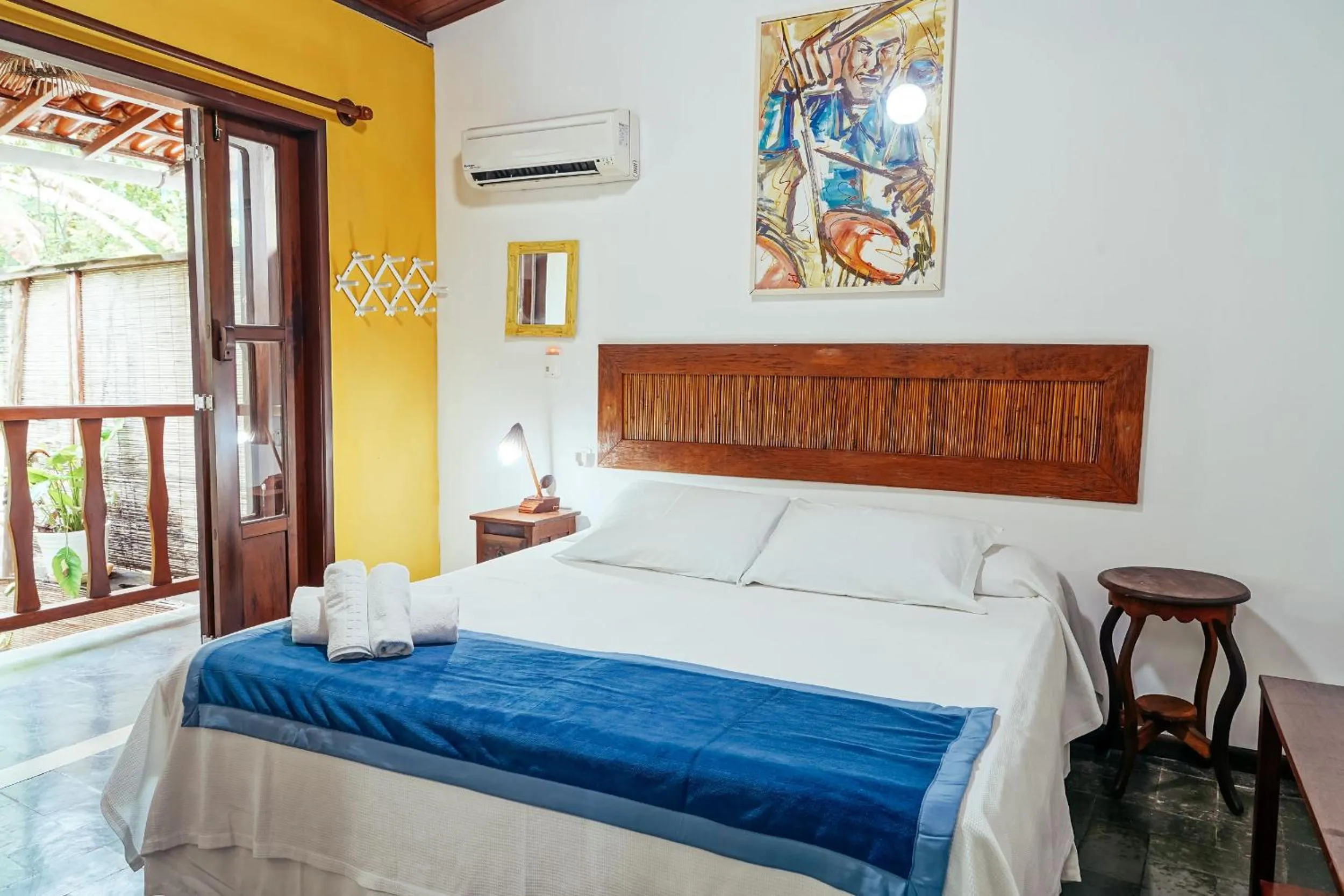 Bed in Pousada Natureza