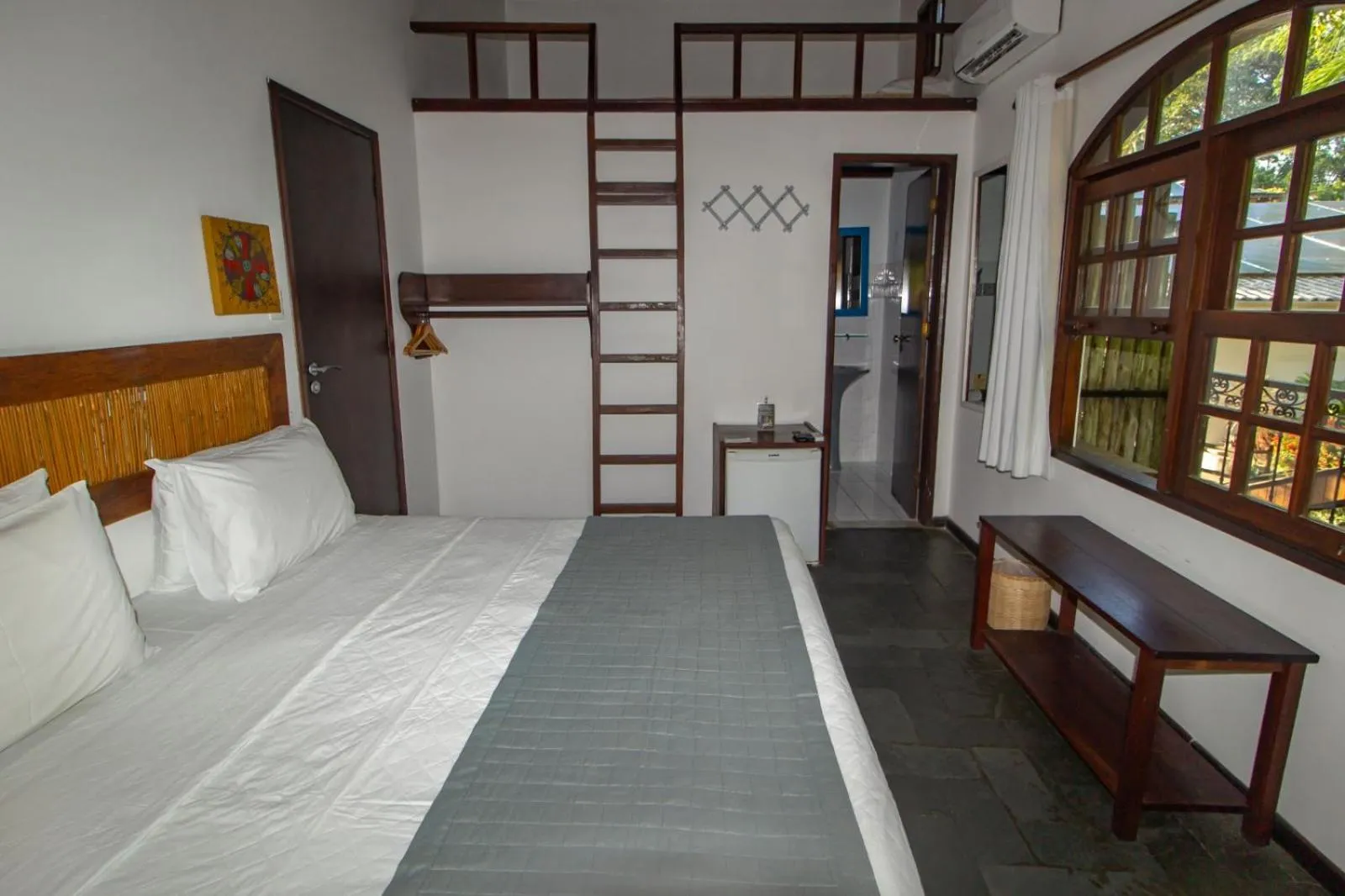 Bed in Pousada Natureza