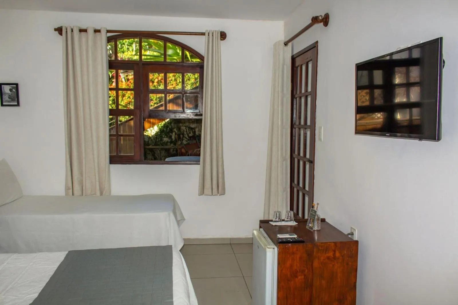 Bed in Pousada Natureza