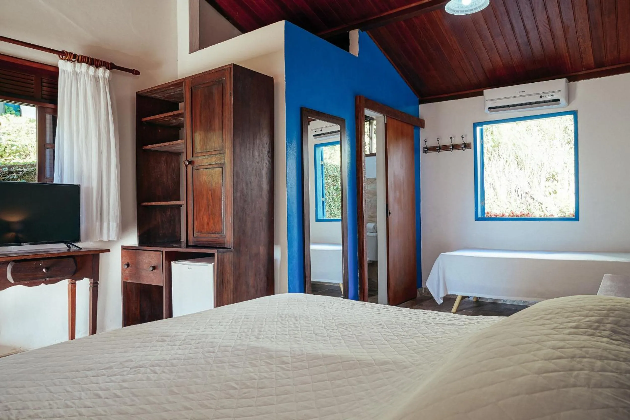 Bedroom, Bed in Pousada Natureza