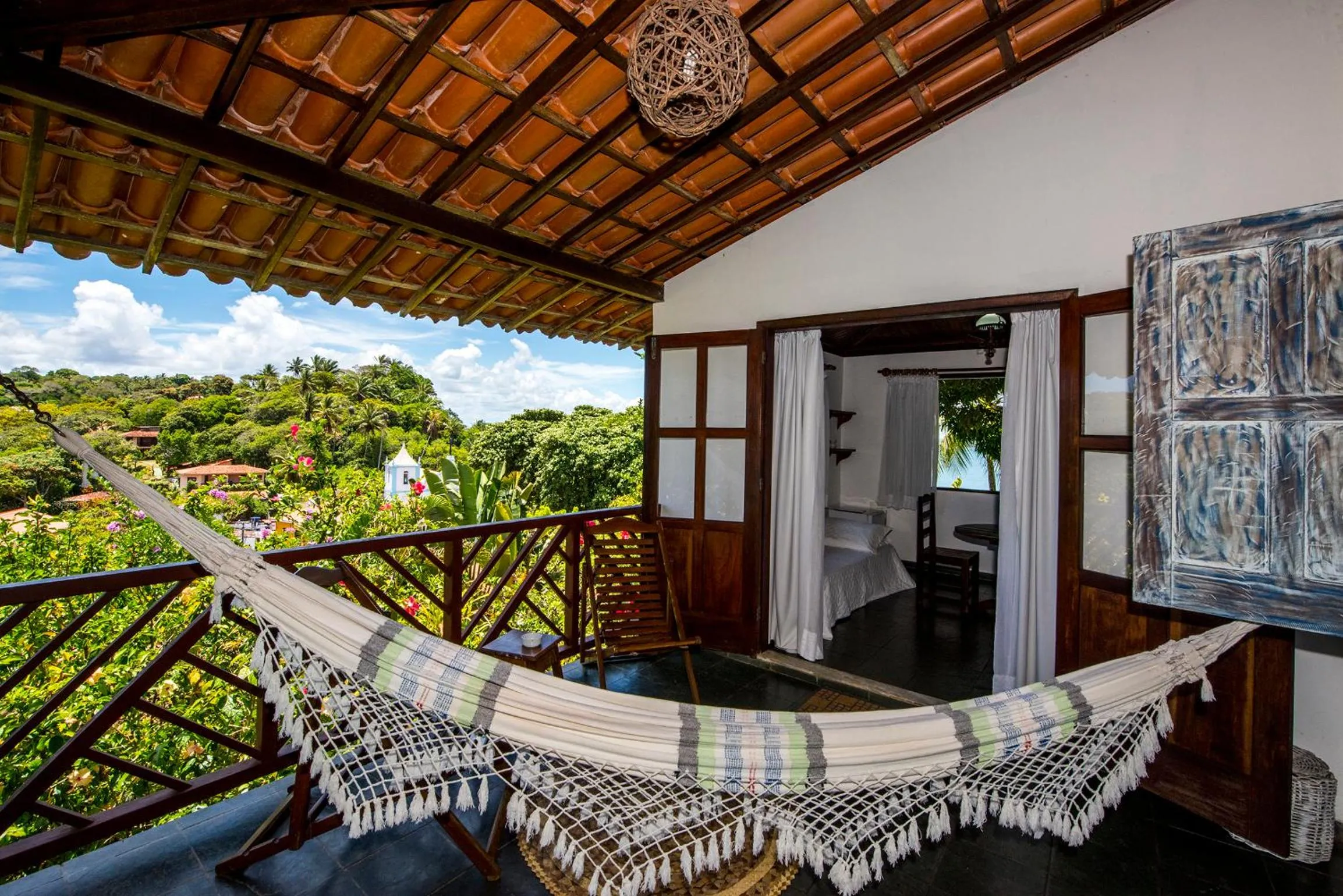 Balcony/Terrace in Pousada Natureza