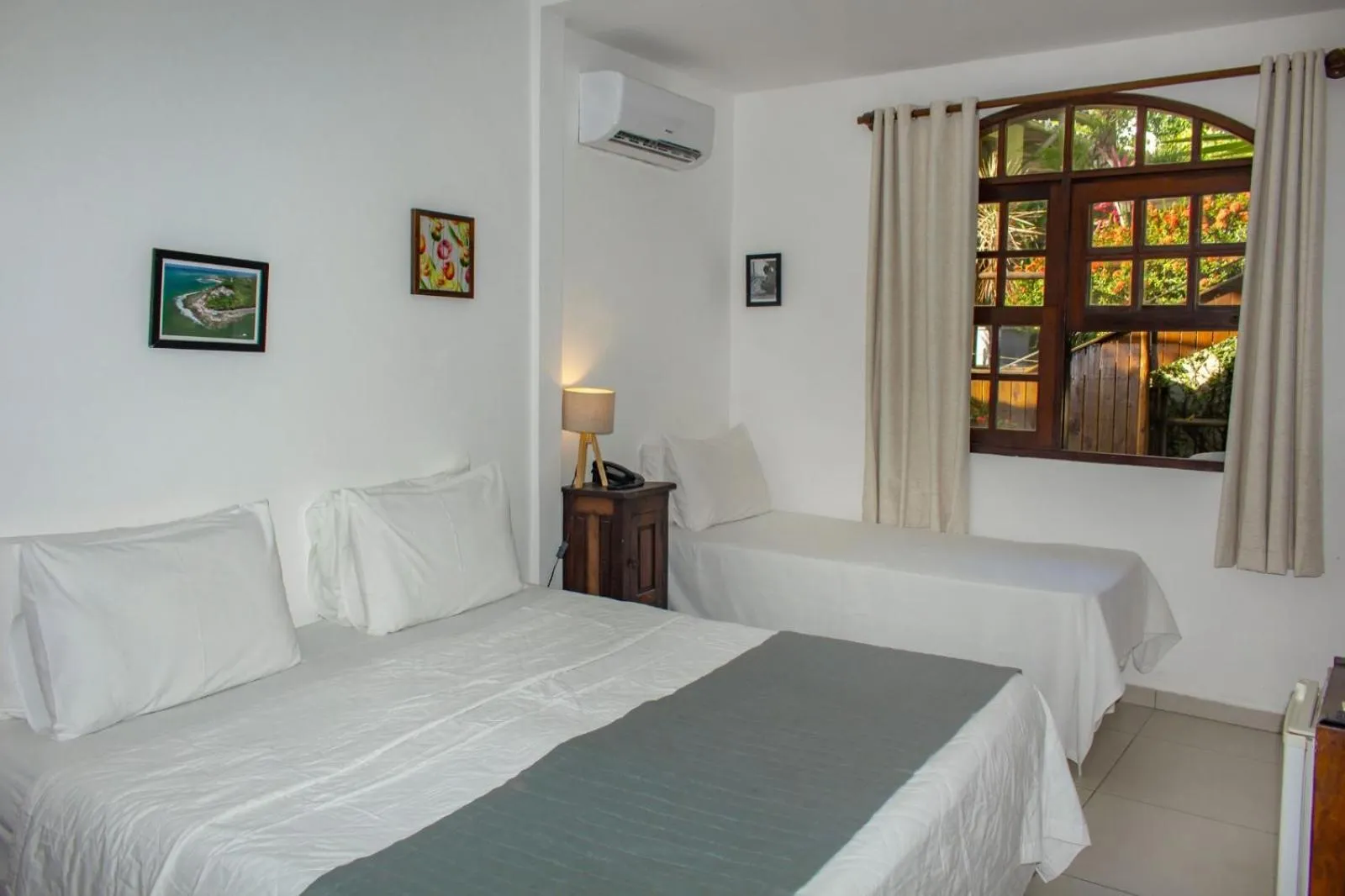 Bed in Pousada Natureza