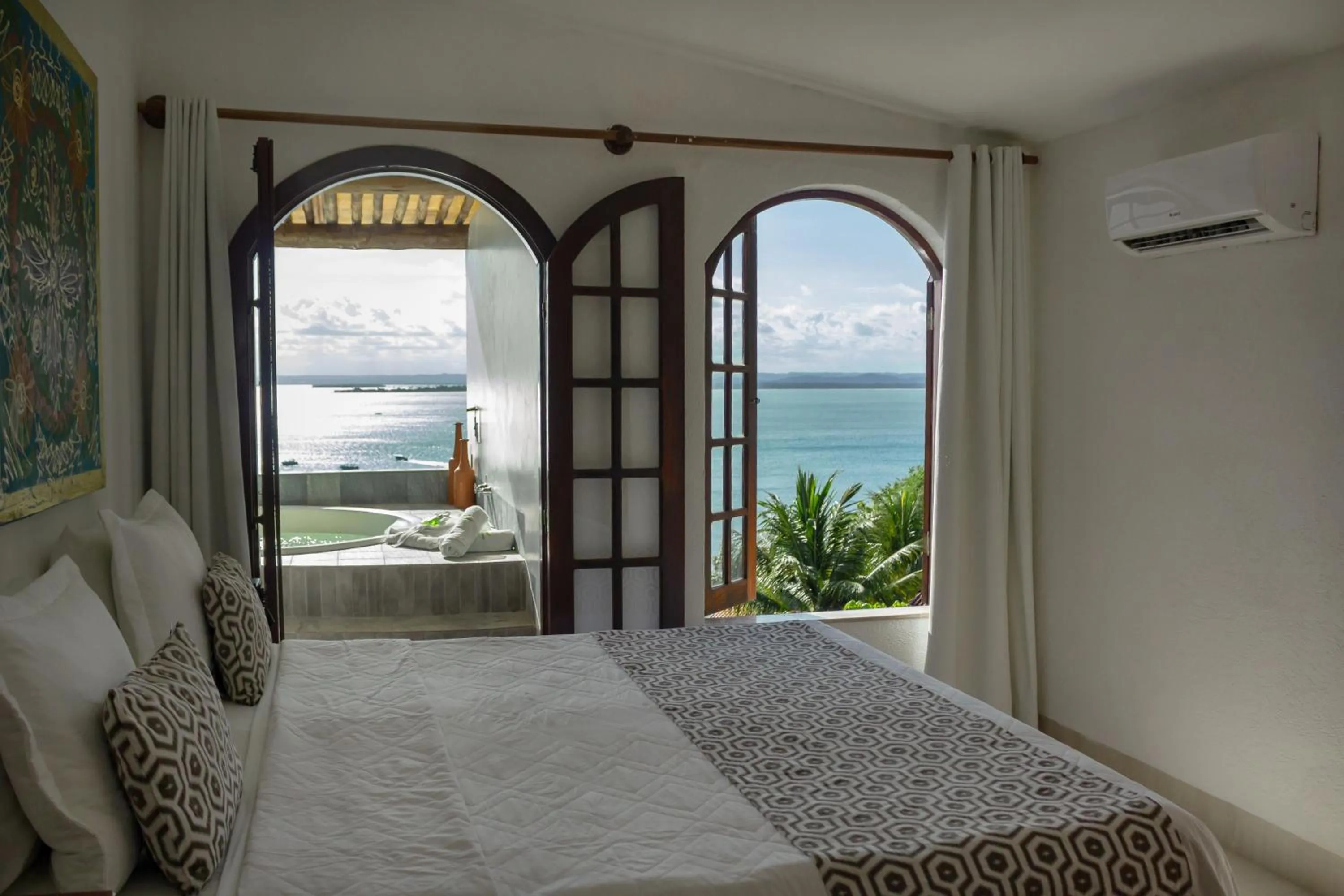 Bed in Pousada Natureza