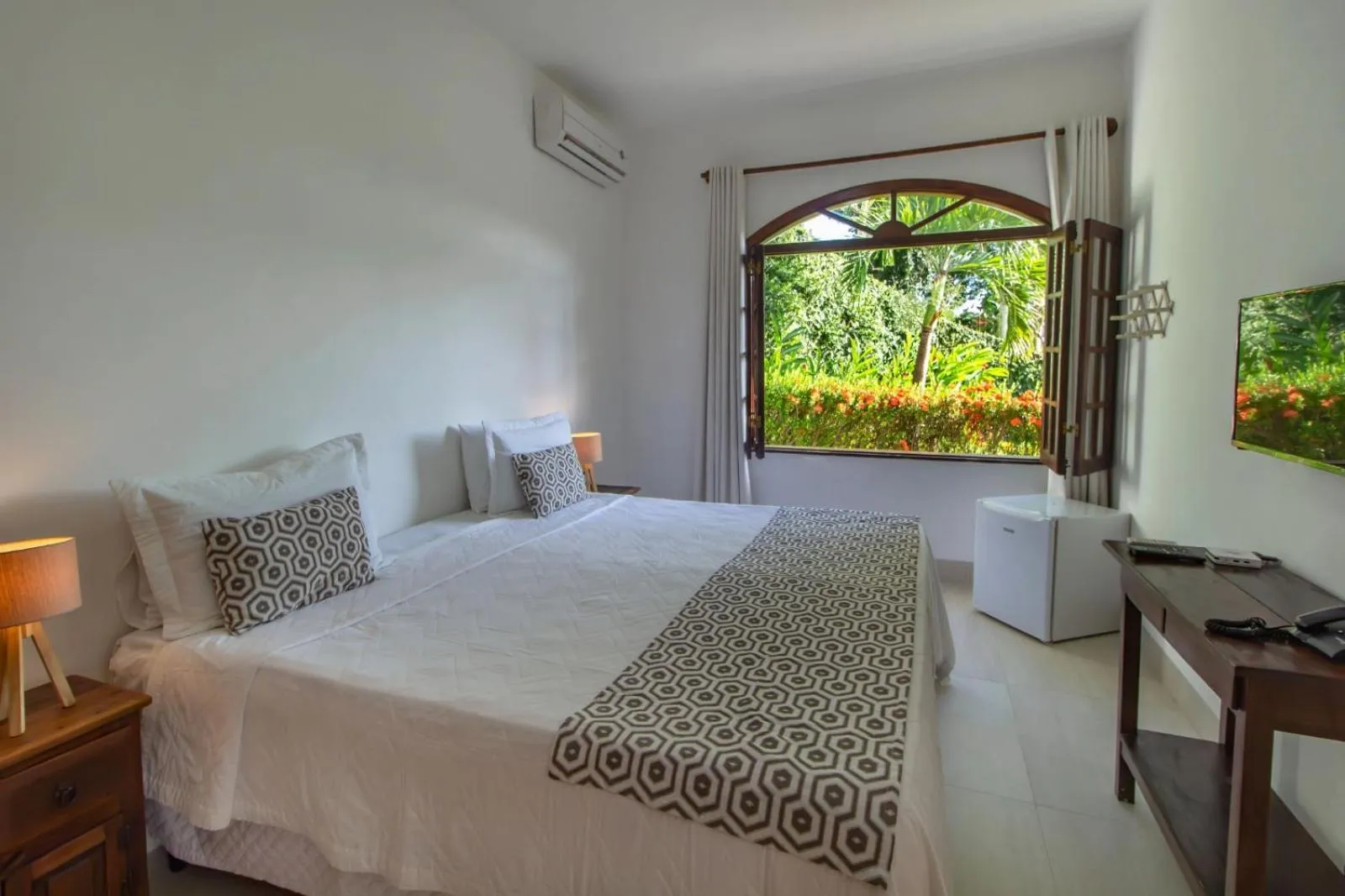 Bed in Pousada Natureza