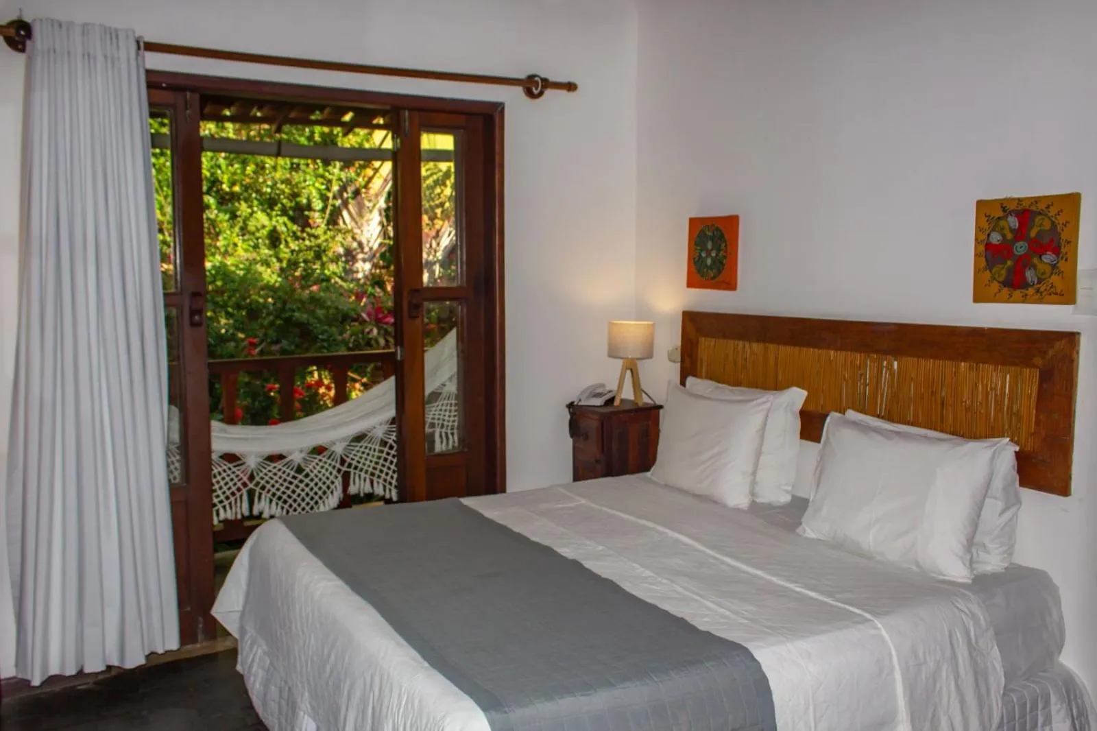 Bed in Pousada Natureza