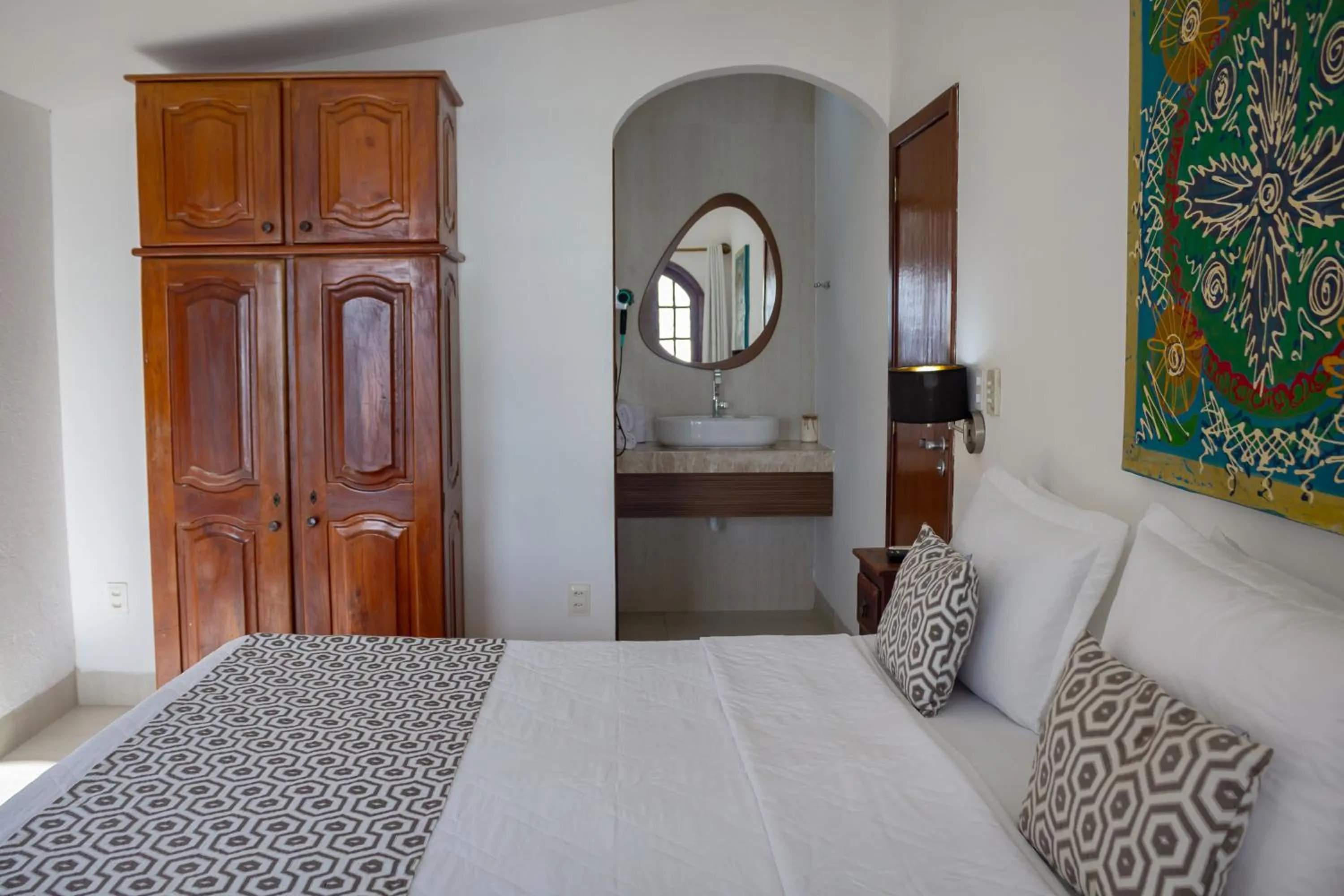 Bed in Pousada Natureza