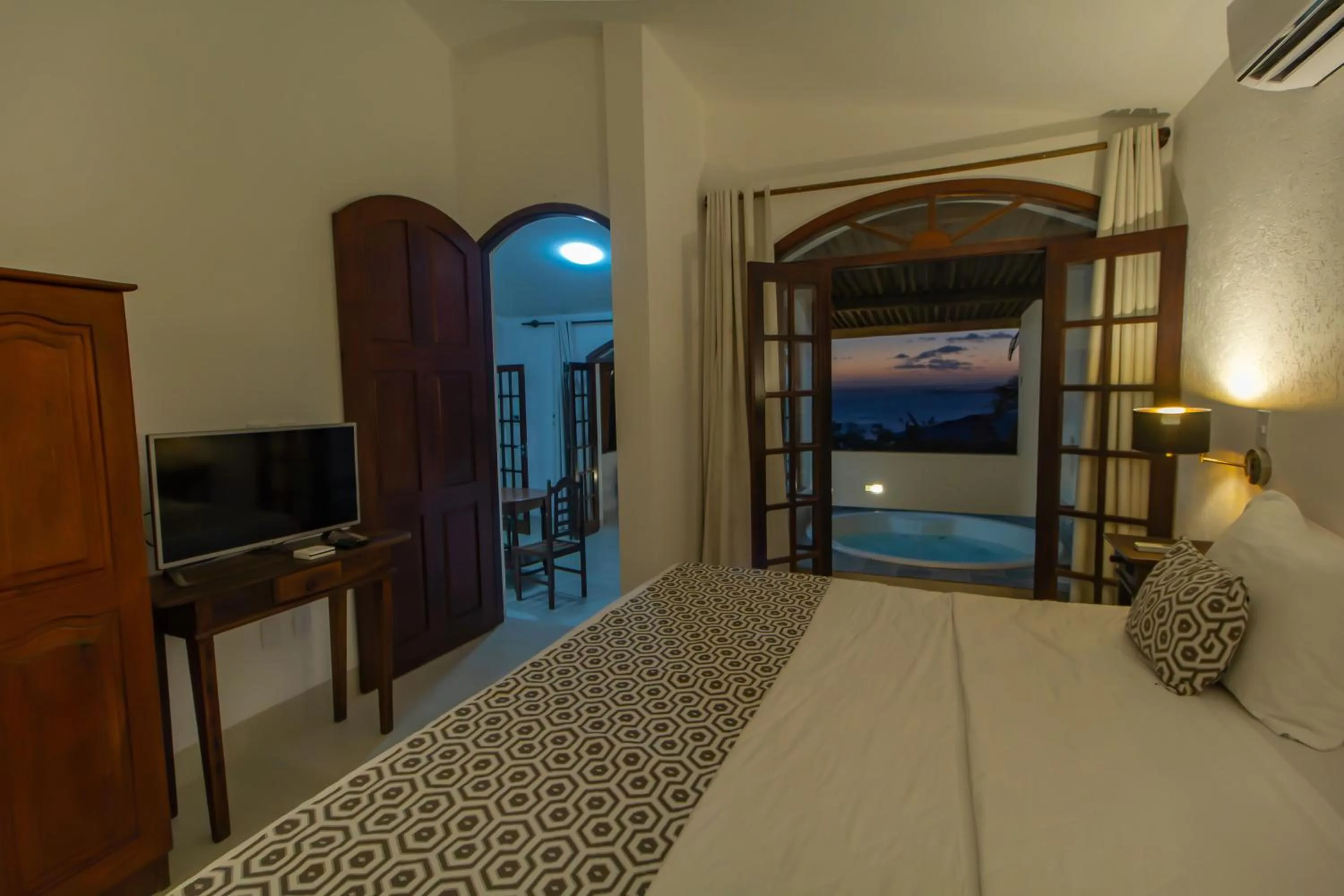 Bed in Pousada Natureza