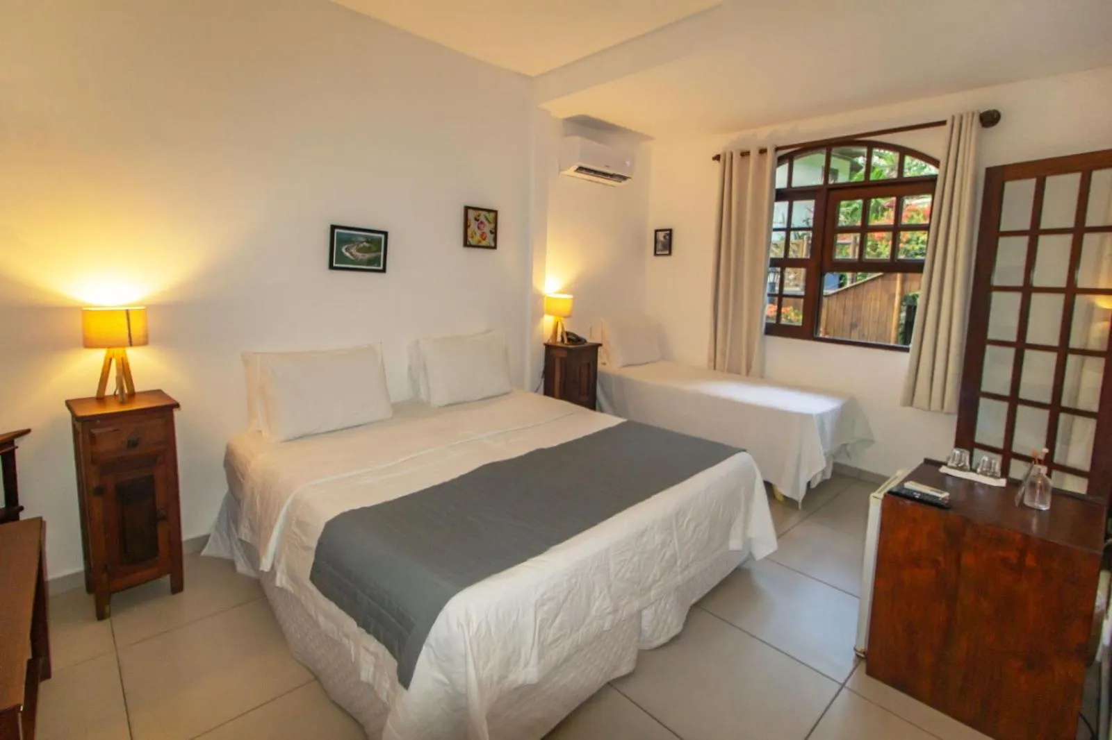 Bed in Pousada Natureza