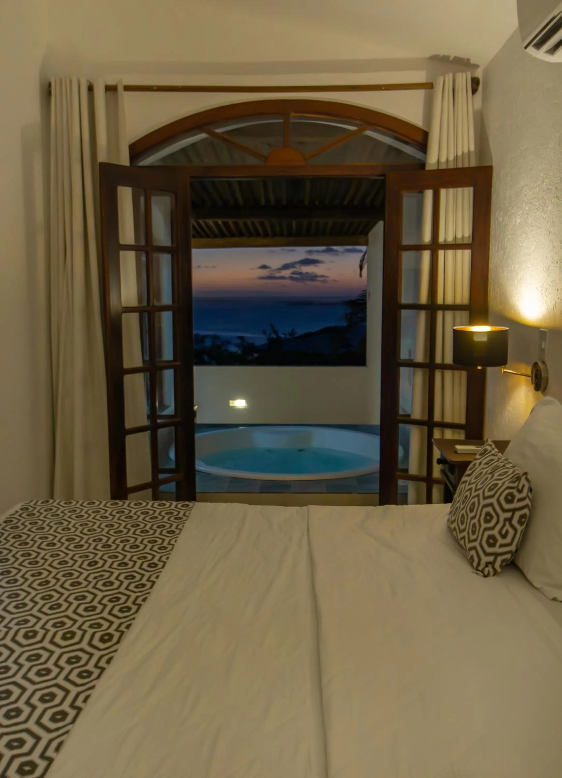 Bed in Pousada Natureza