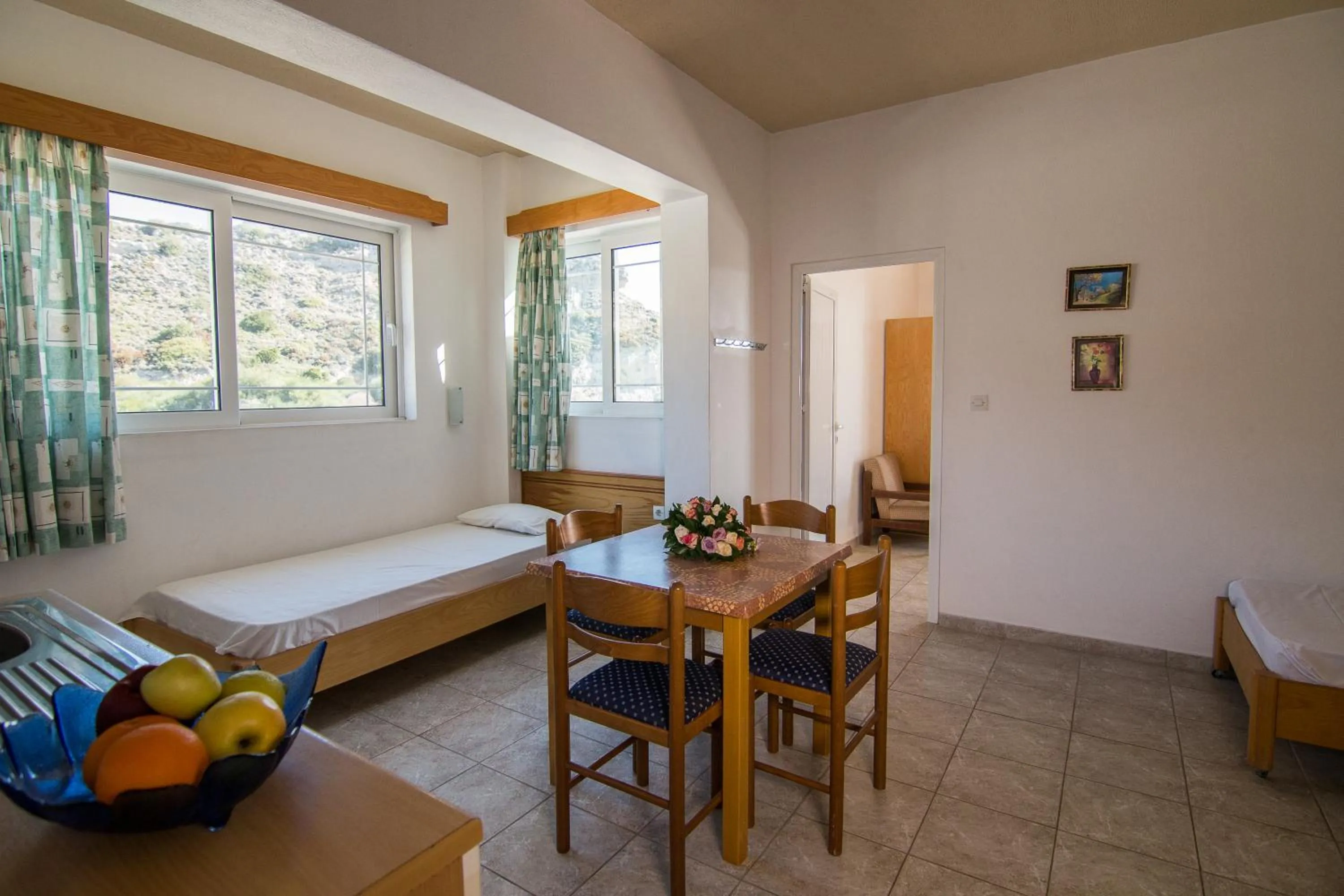Kitchen or kitchenette, Bed in Faliraki Dream Studios & Apartments