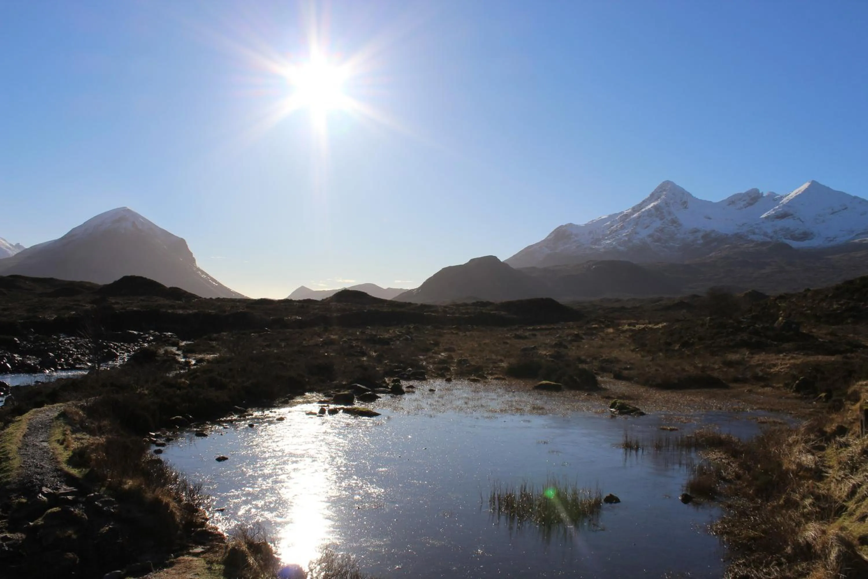 Mountain view in Sligachan Hotel