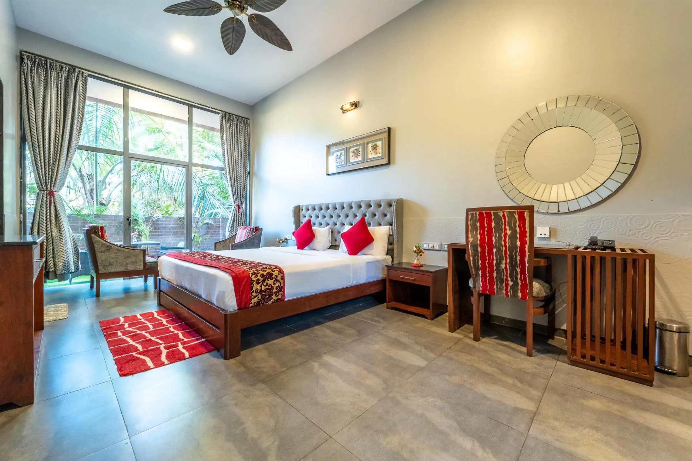 Bedroom, Bed in Zense Candolim