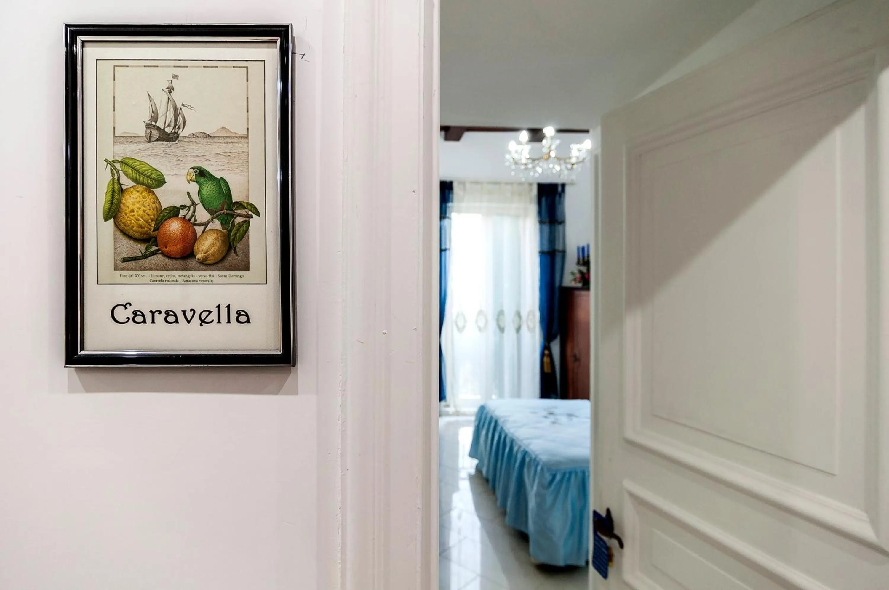 Decorative detail, Bed in Il Veliero B&B