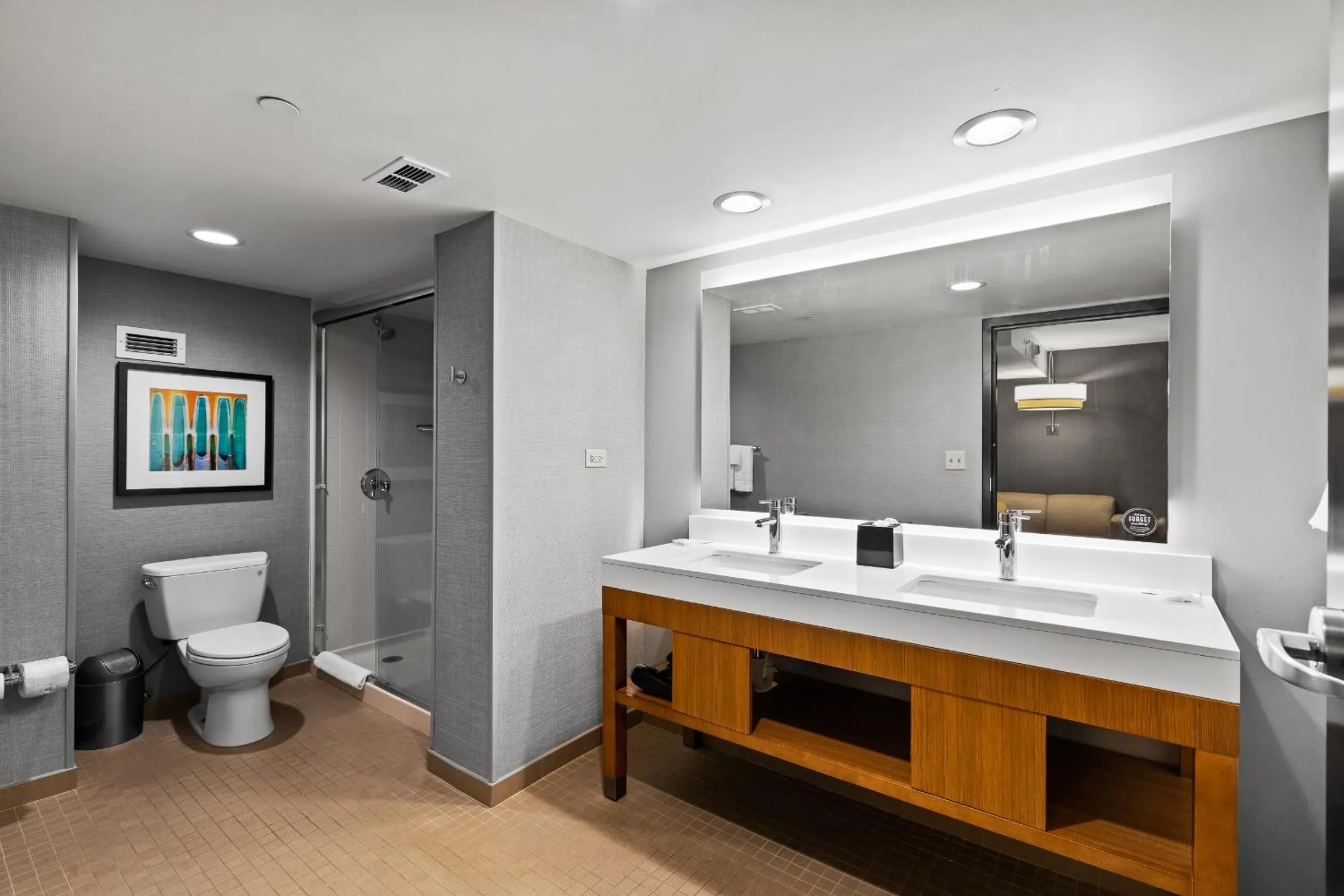 Toilet in Hyatt Place Chicago O'Hare Airport