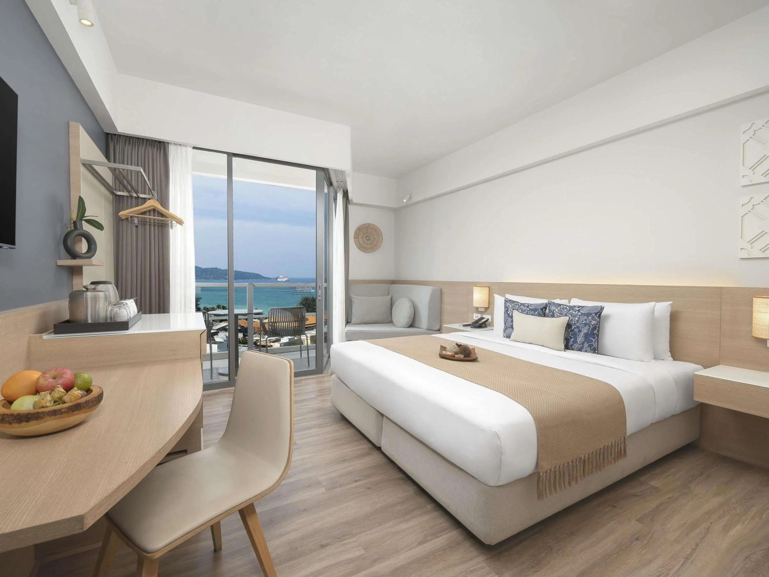 Bedroom, Bed in Andaman Beach Hotel Phuket - Handwritten Collection