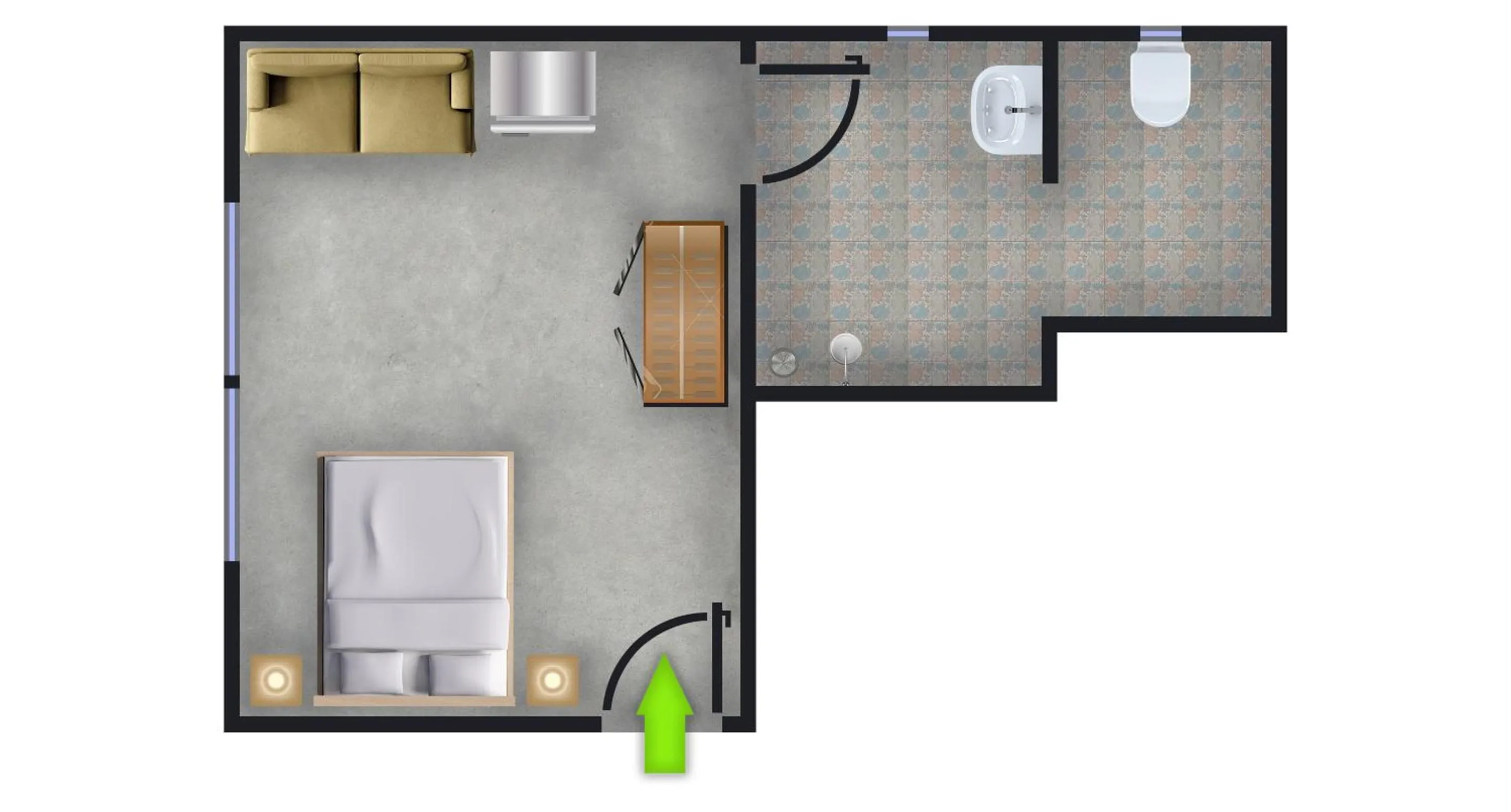 Floor plan in Tonmai Suites