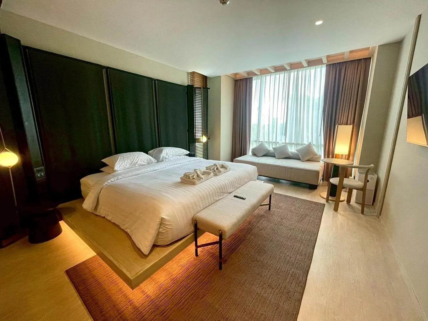 Bed in Grand Vista Hotel Chiangrai