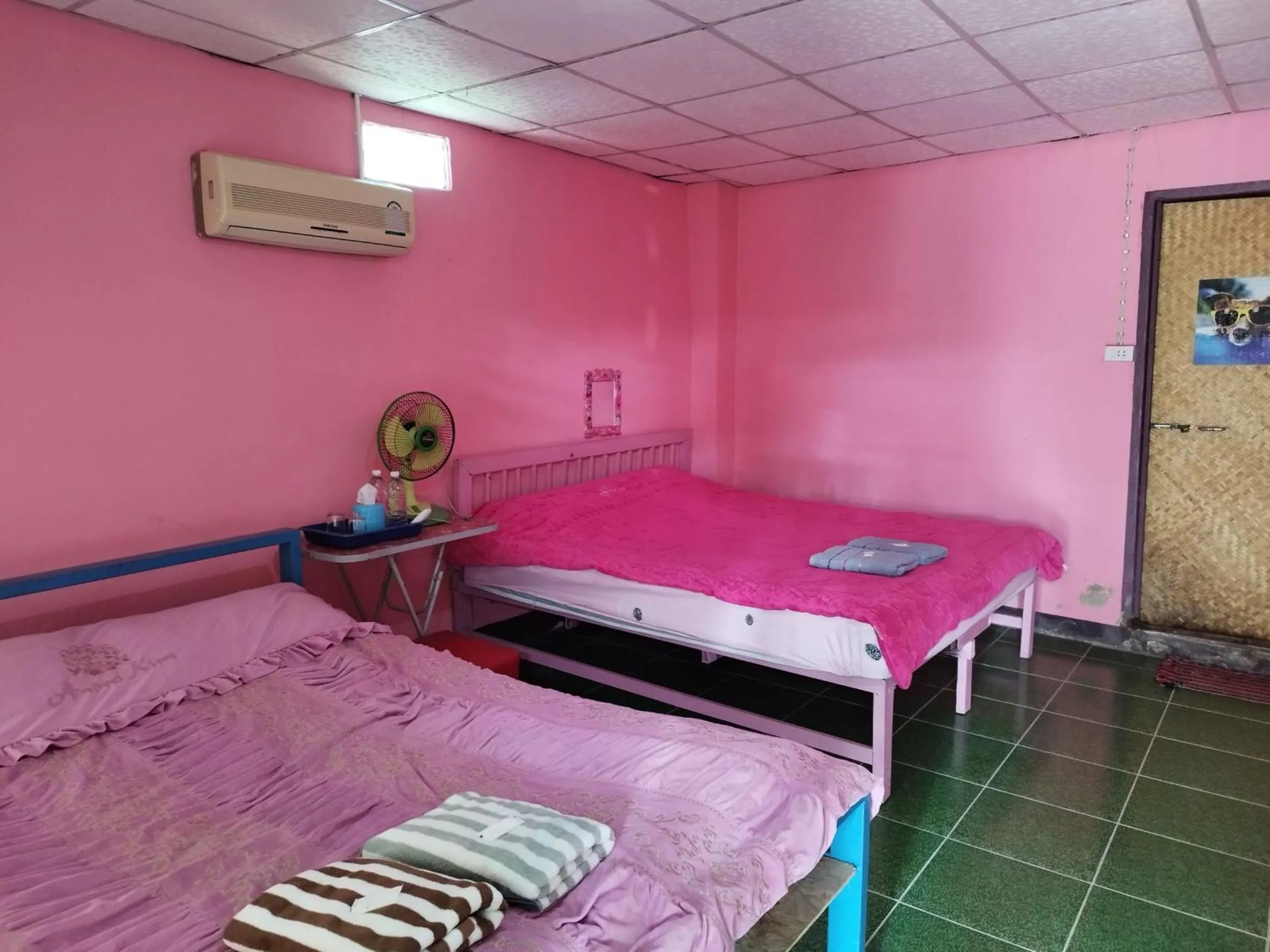 Bed in Pai Forest Resort