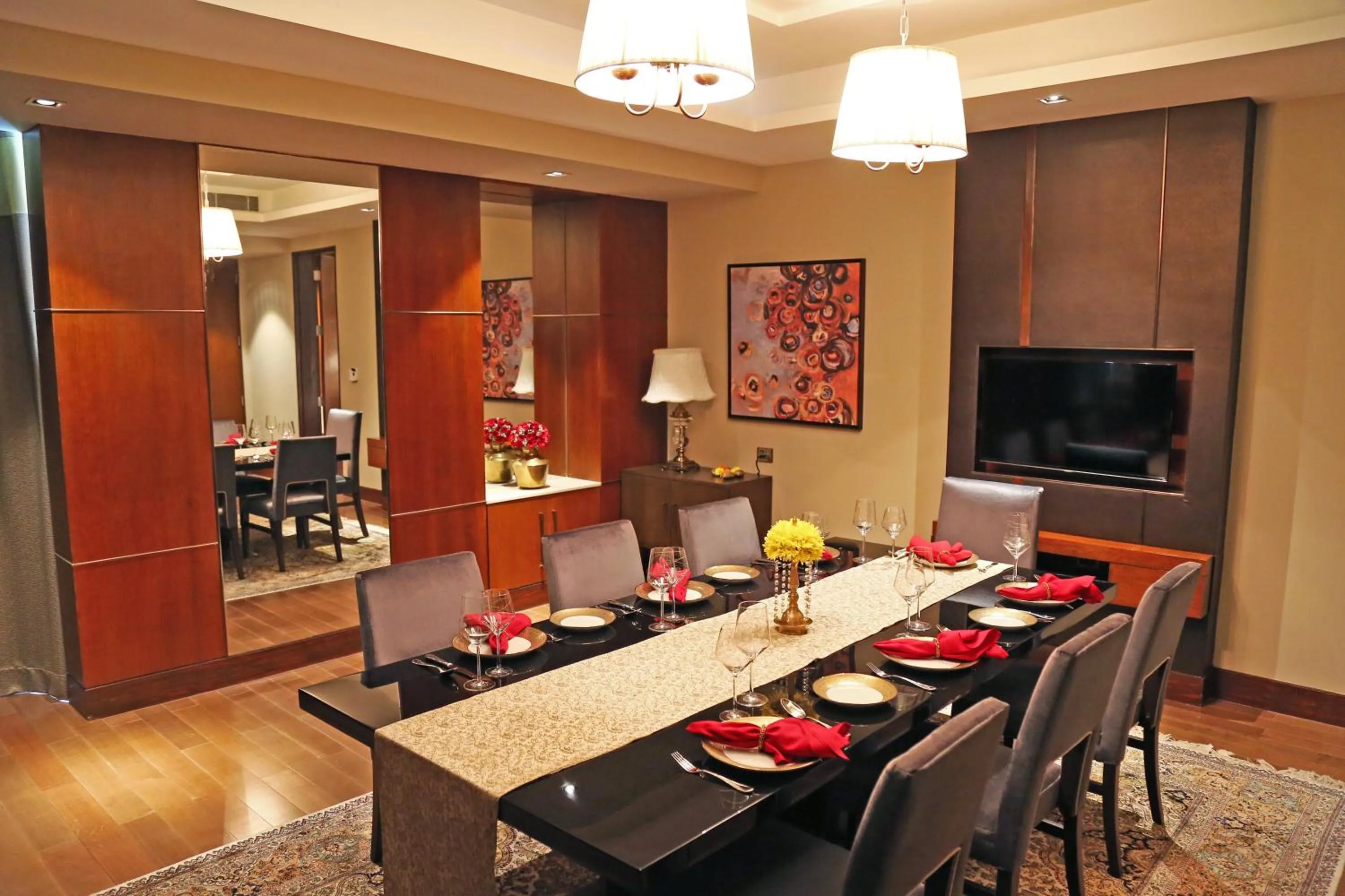 Dining area in Taj Bangalore