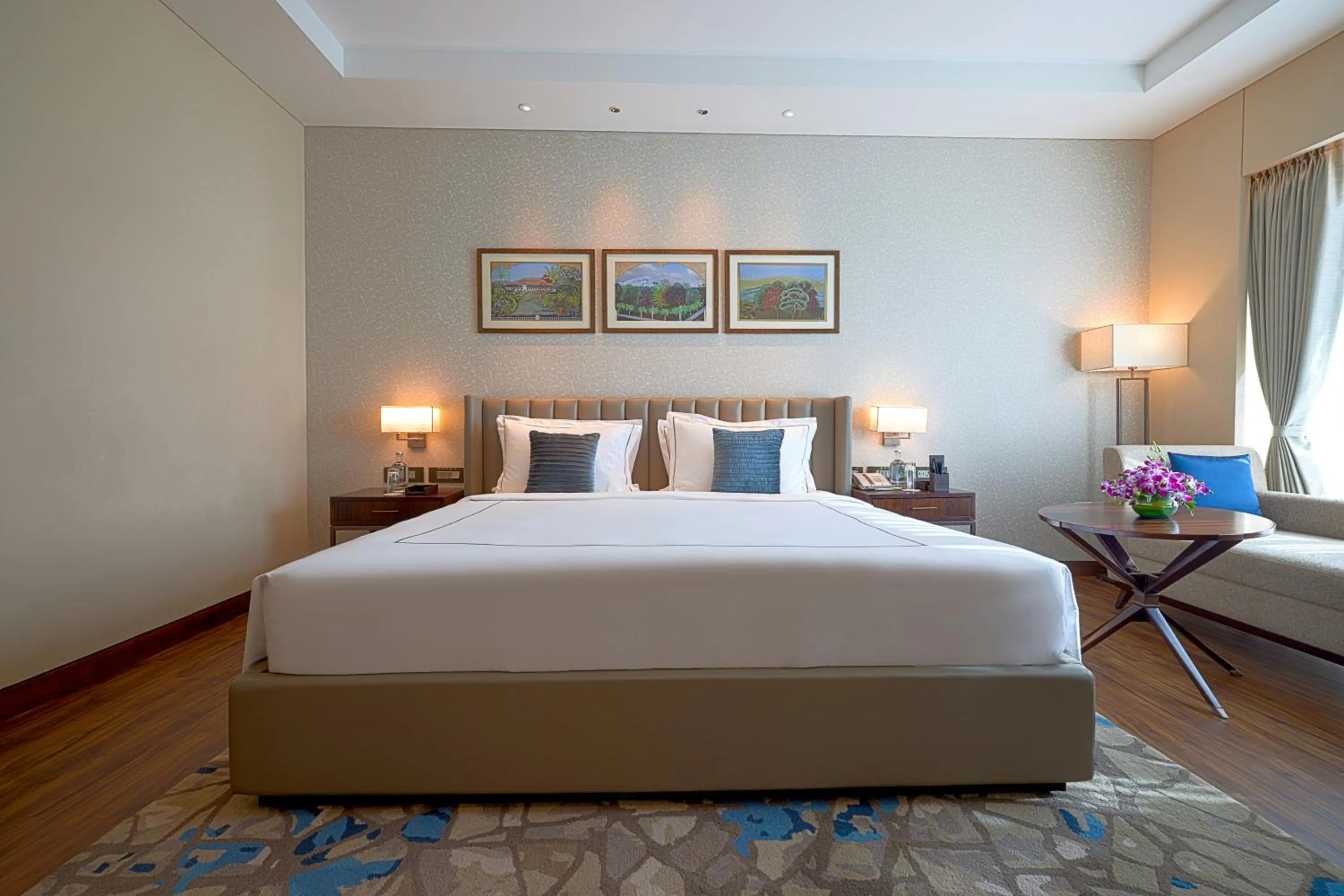 Bed in Taj Bangalore