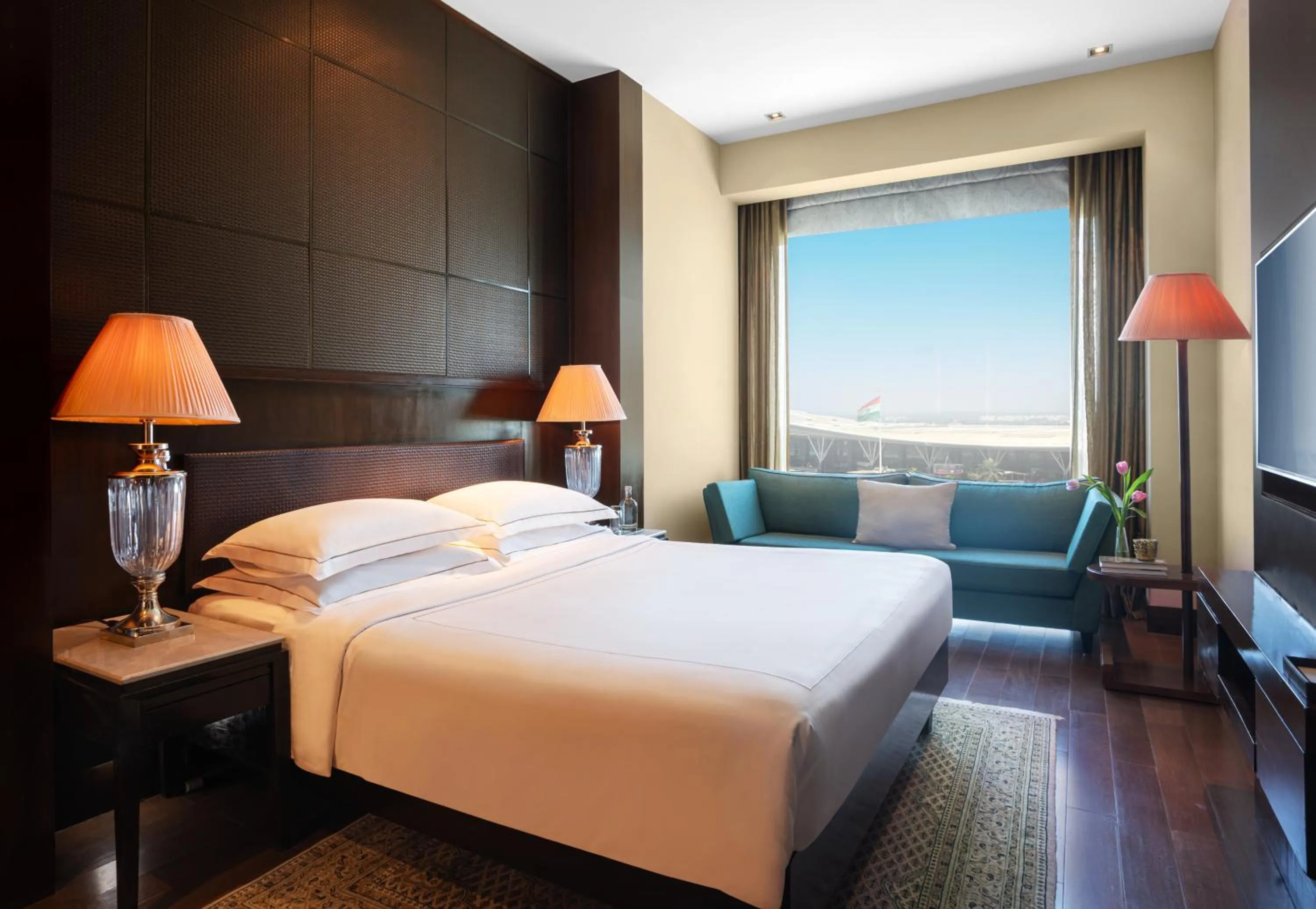 Bed in Taj Bangalore