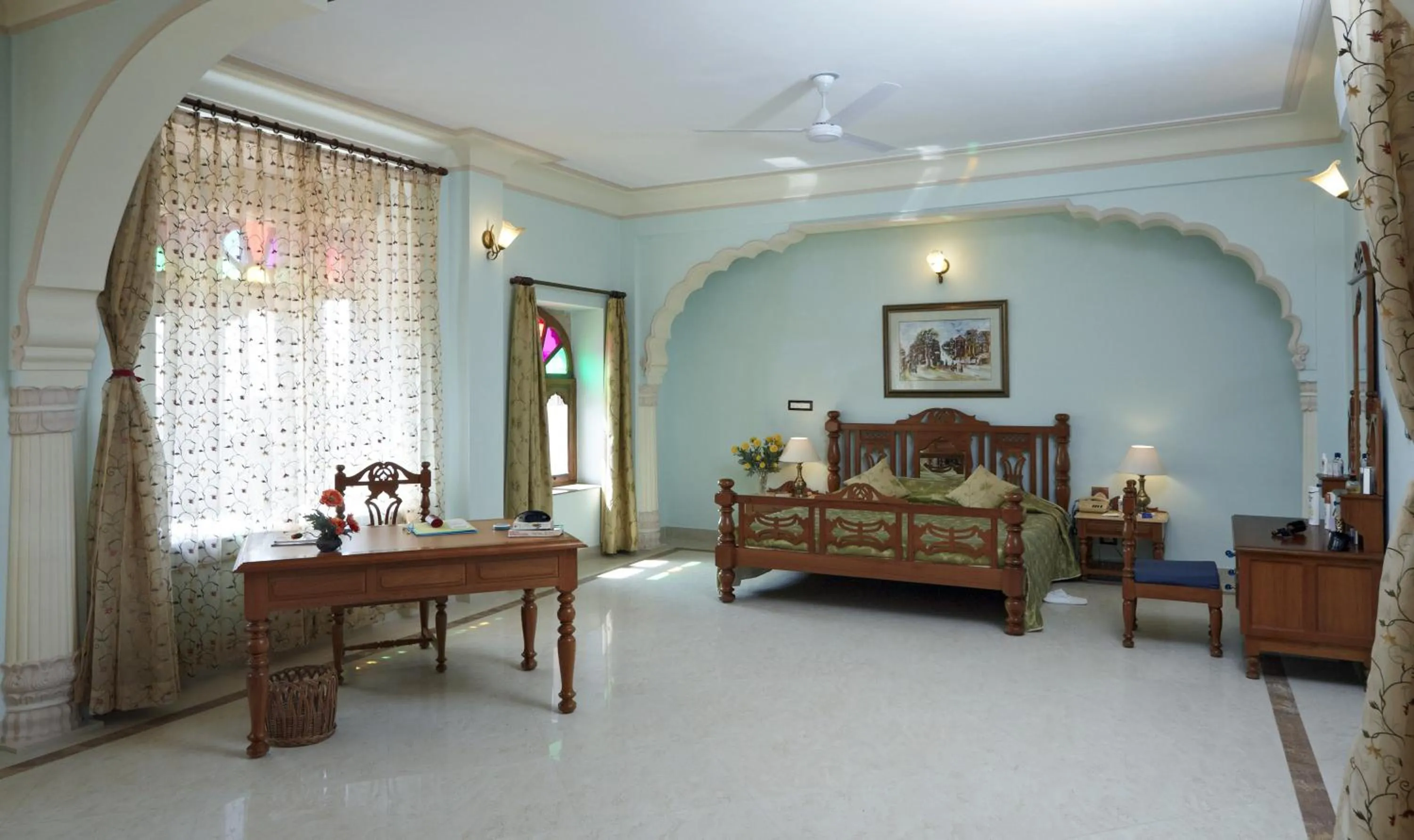 Bedroom, Bed in Welcomhotel by ITC Hotels, Fort & Dunes, Khimsar
