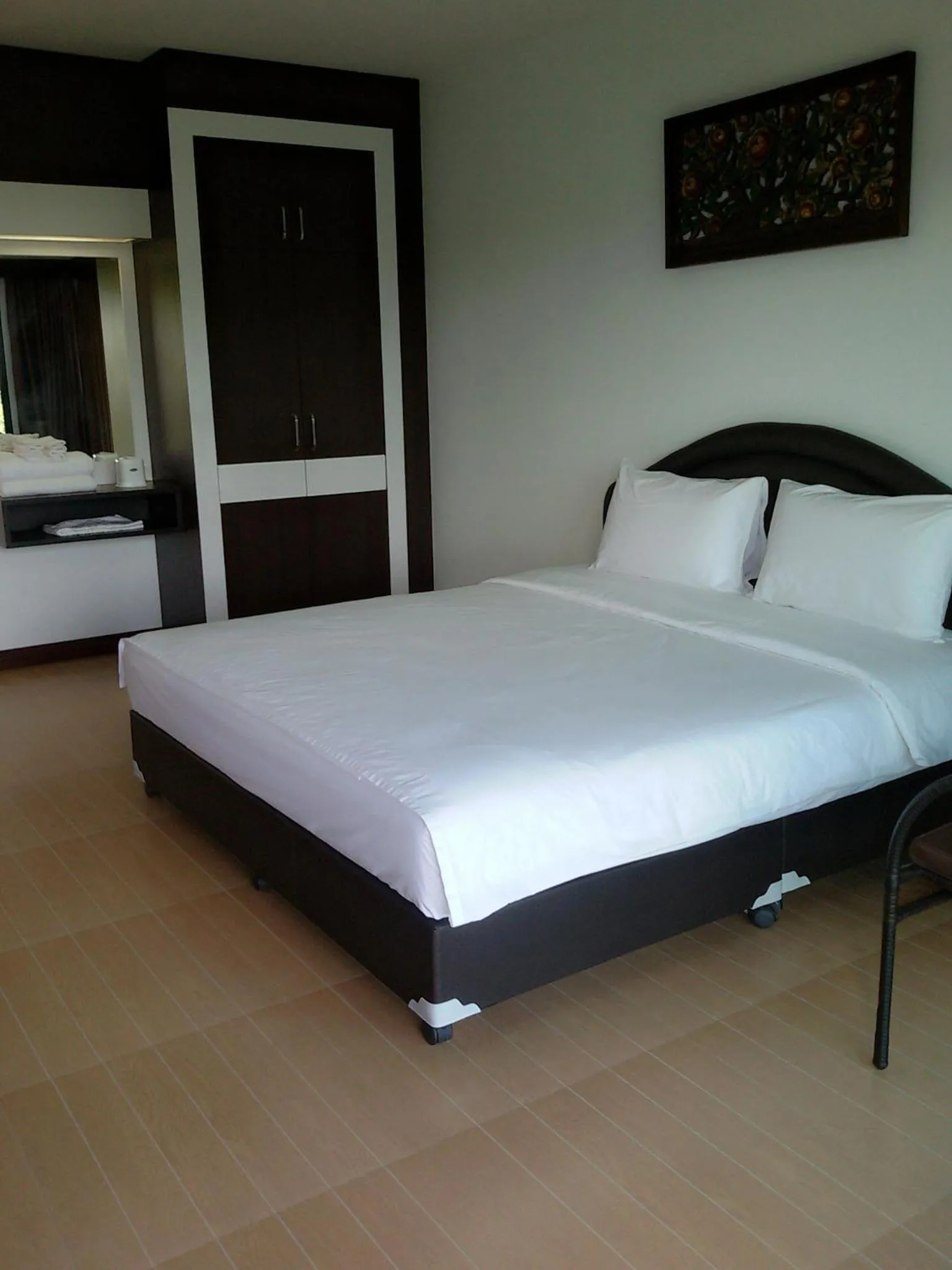 Bed in Evergreen Resort Chanthaburi