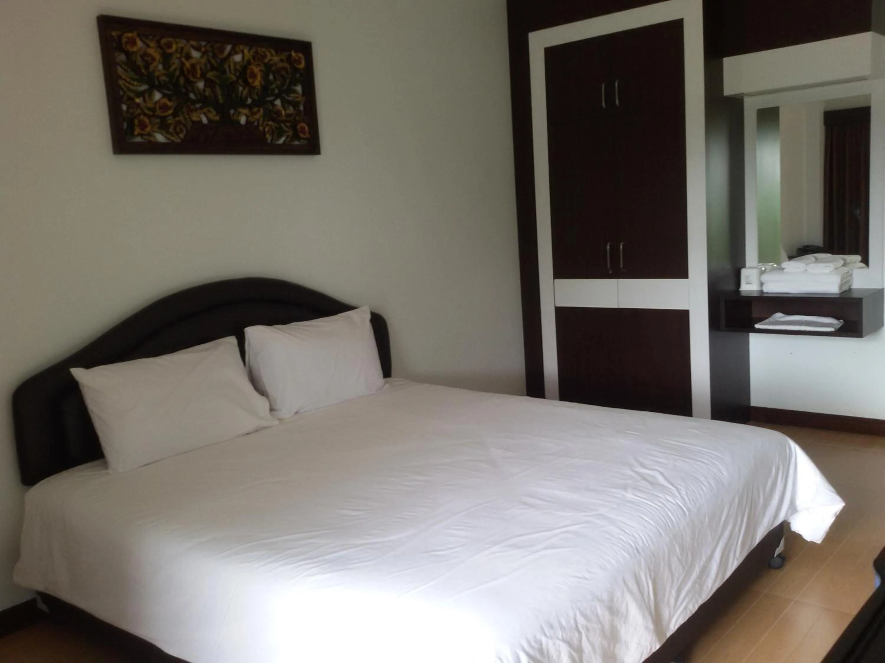 Bed in Evergreen Resort Chanthaburi