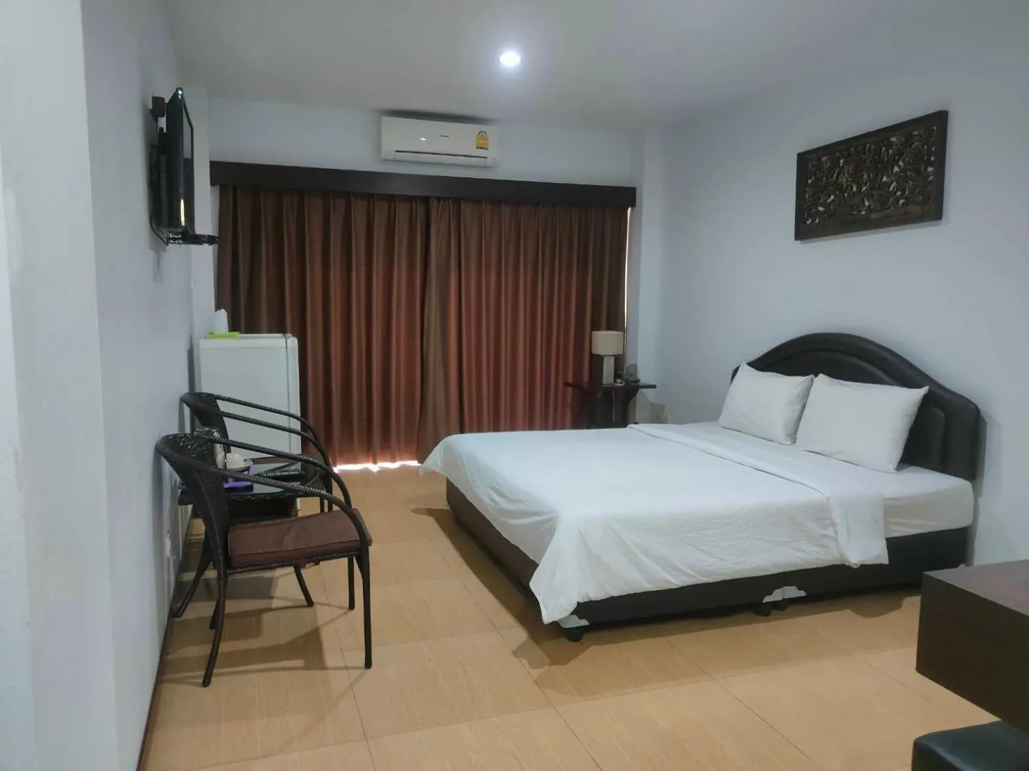 Bed in Evergreen Resort Chanthaburi