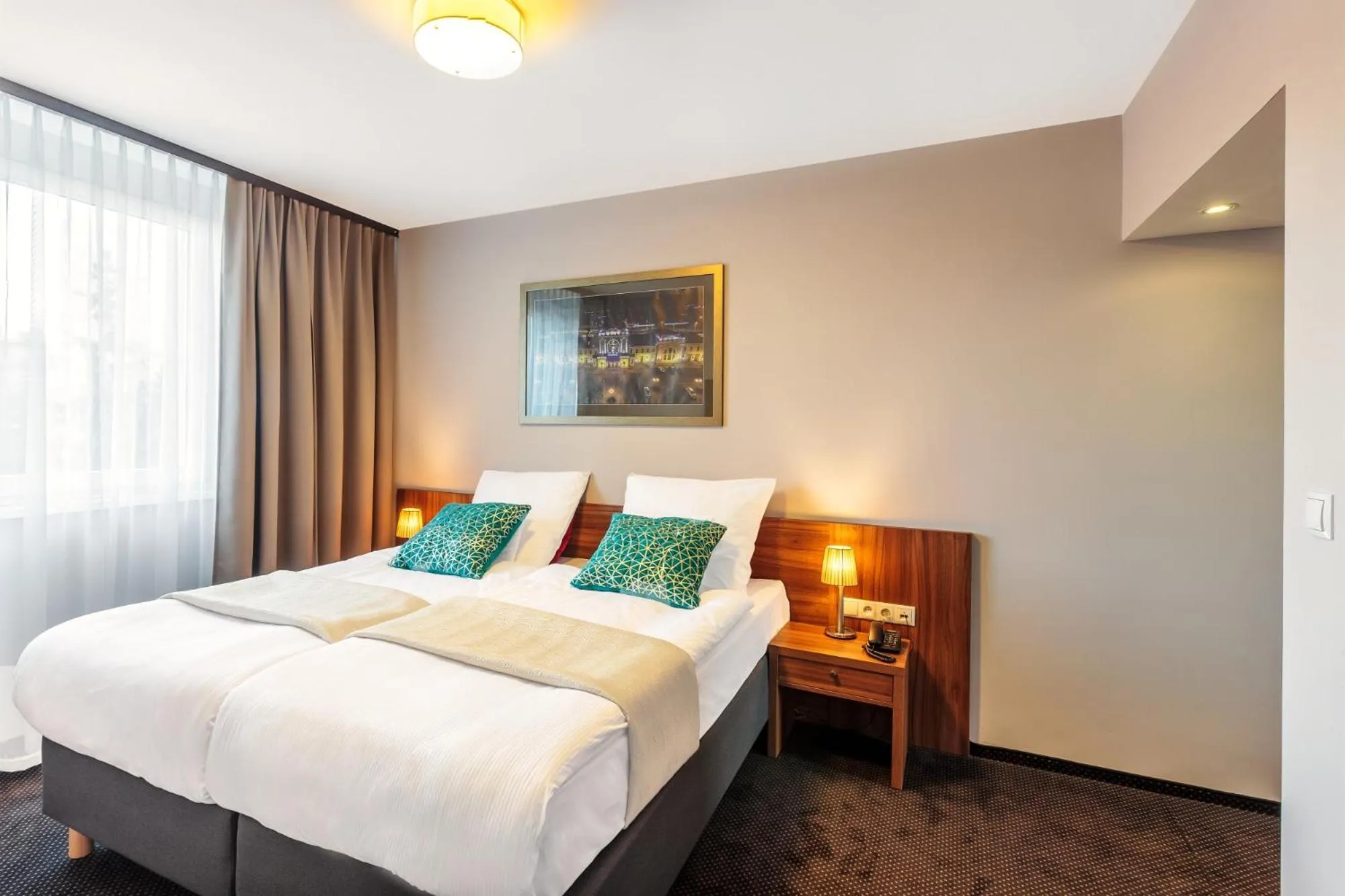 Bed in Hotel Tarnovia