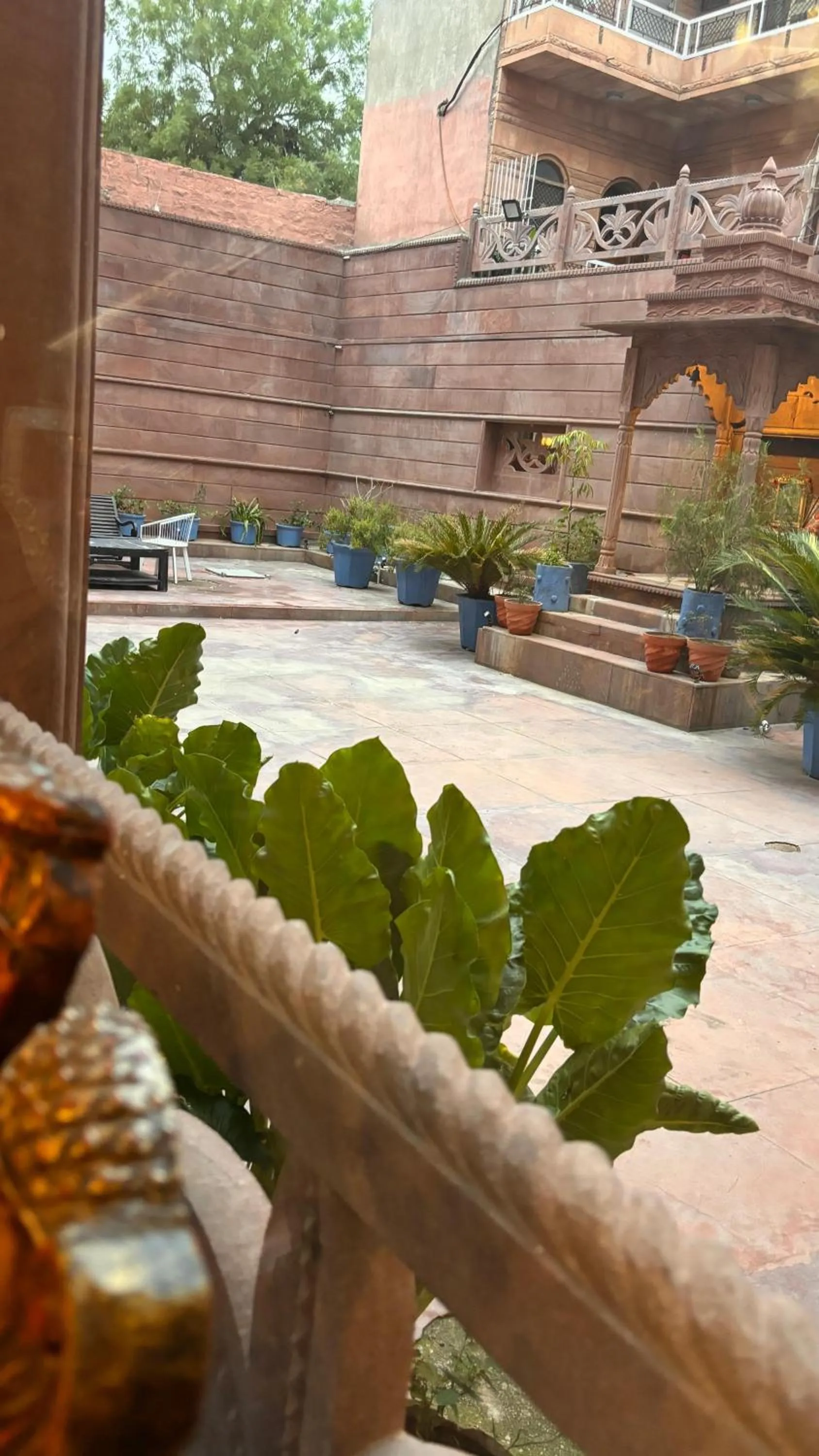 Garden view in Om Heritage Haveli