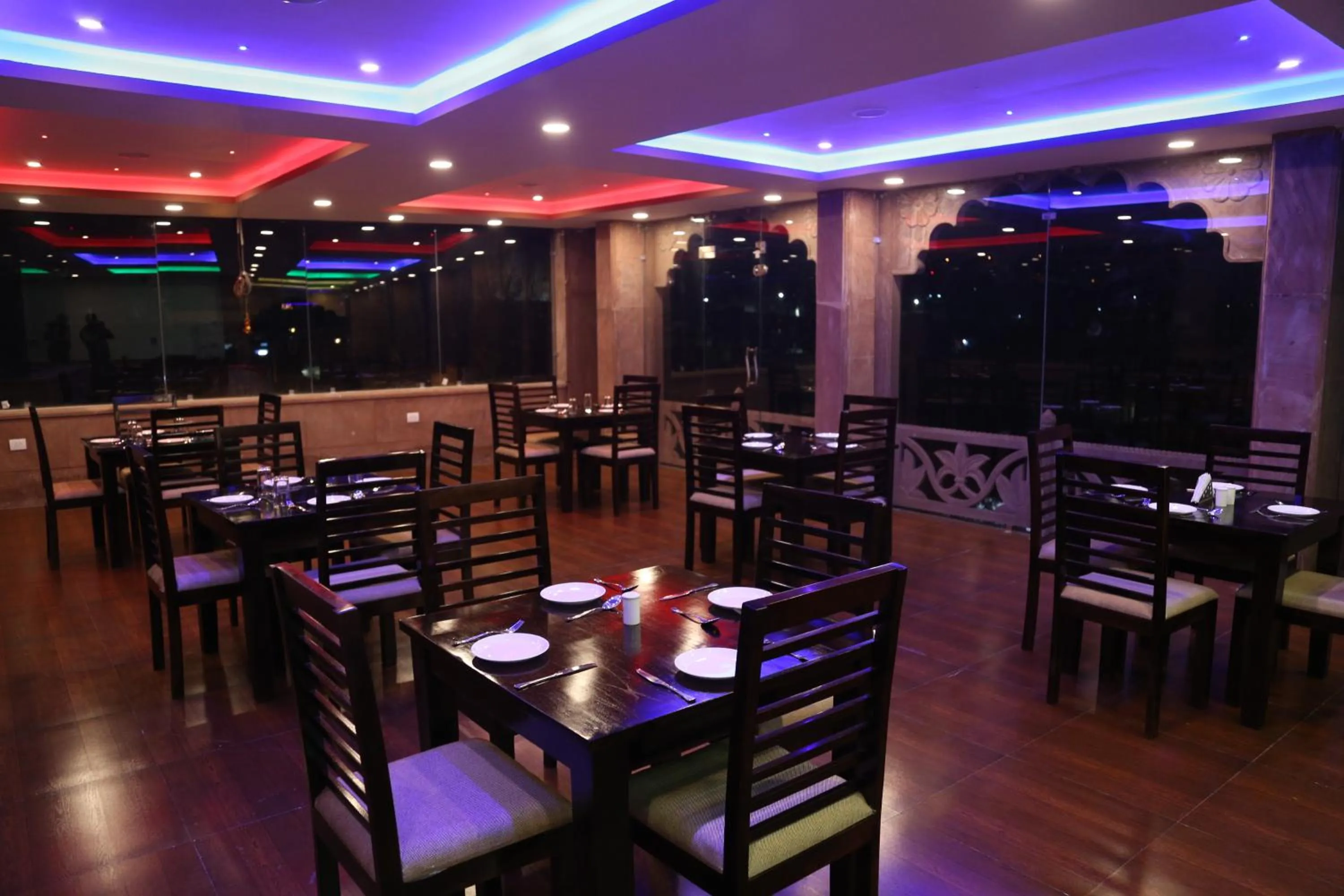 Lounge or bar in Om Heritage Haveli