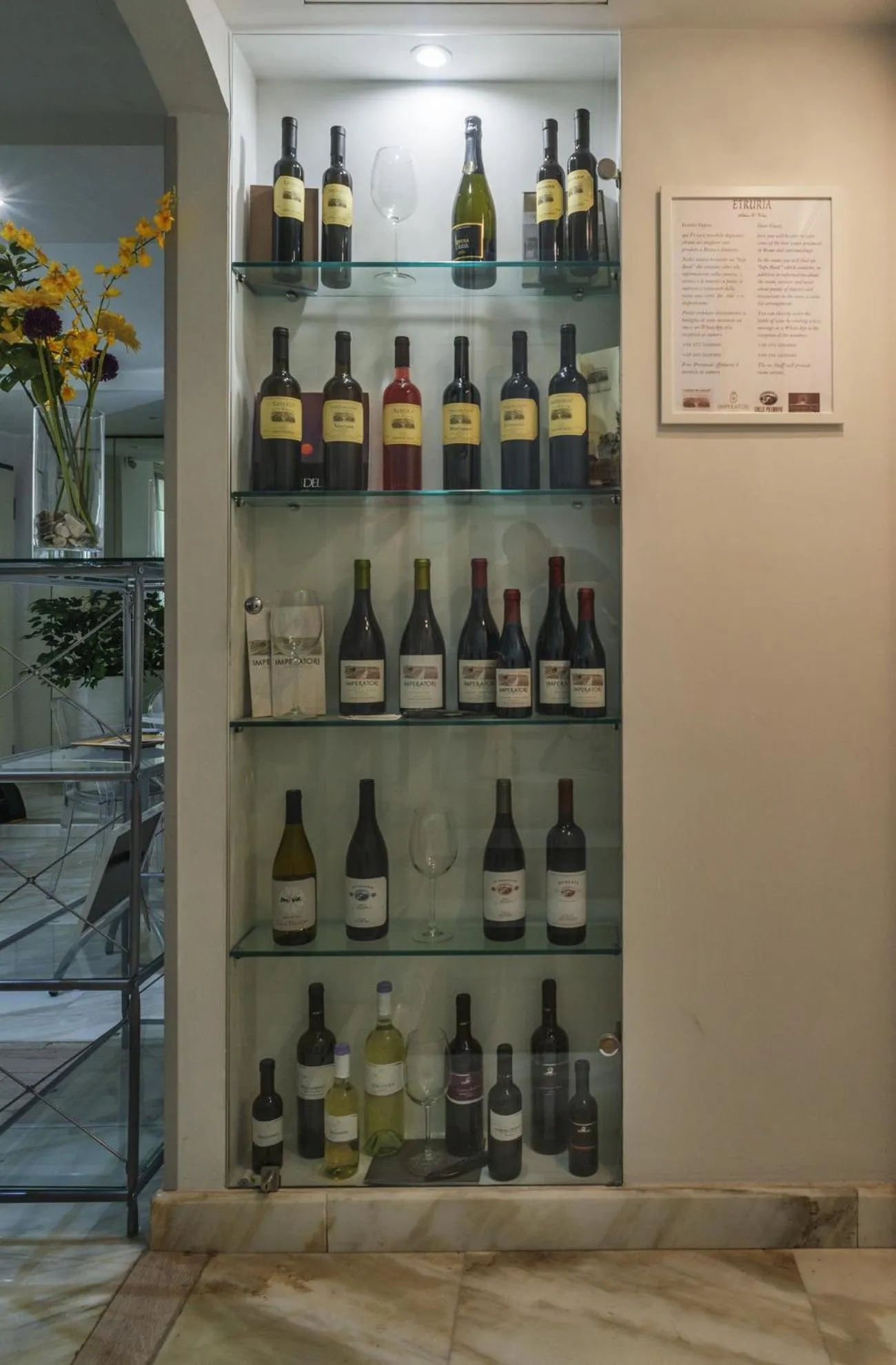 Alcoholic drinks in Etruria Relais and Wine