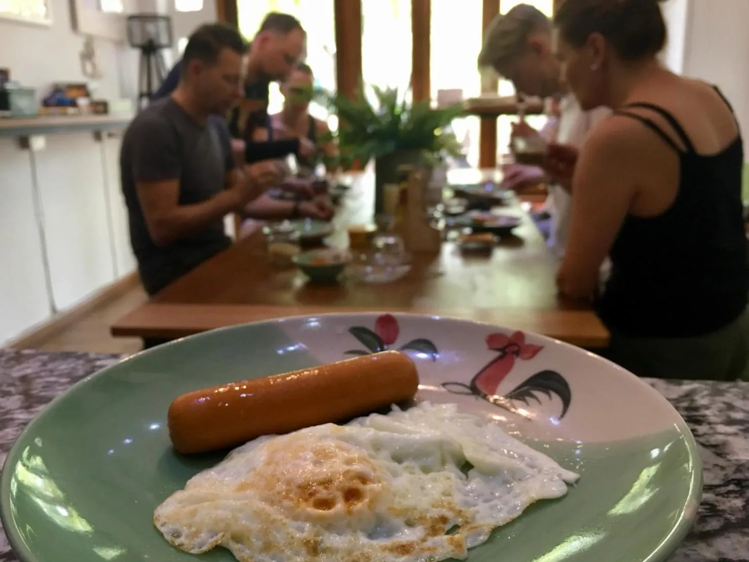 Breakfast in Victory Park Hostel